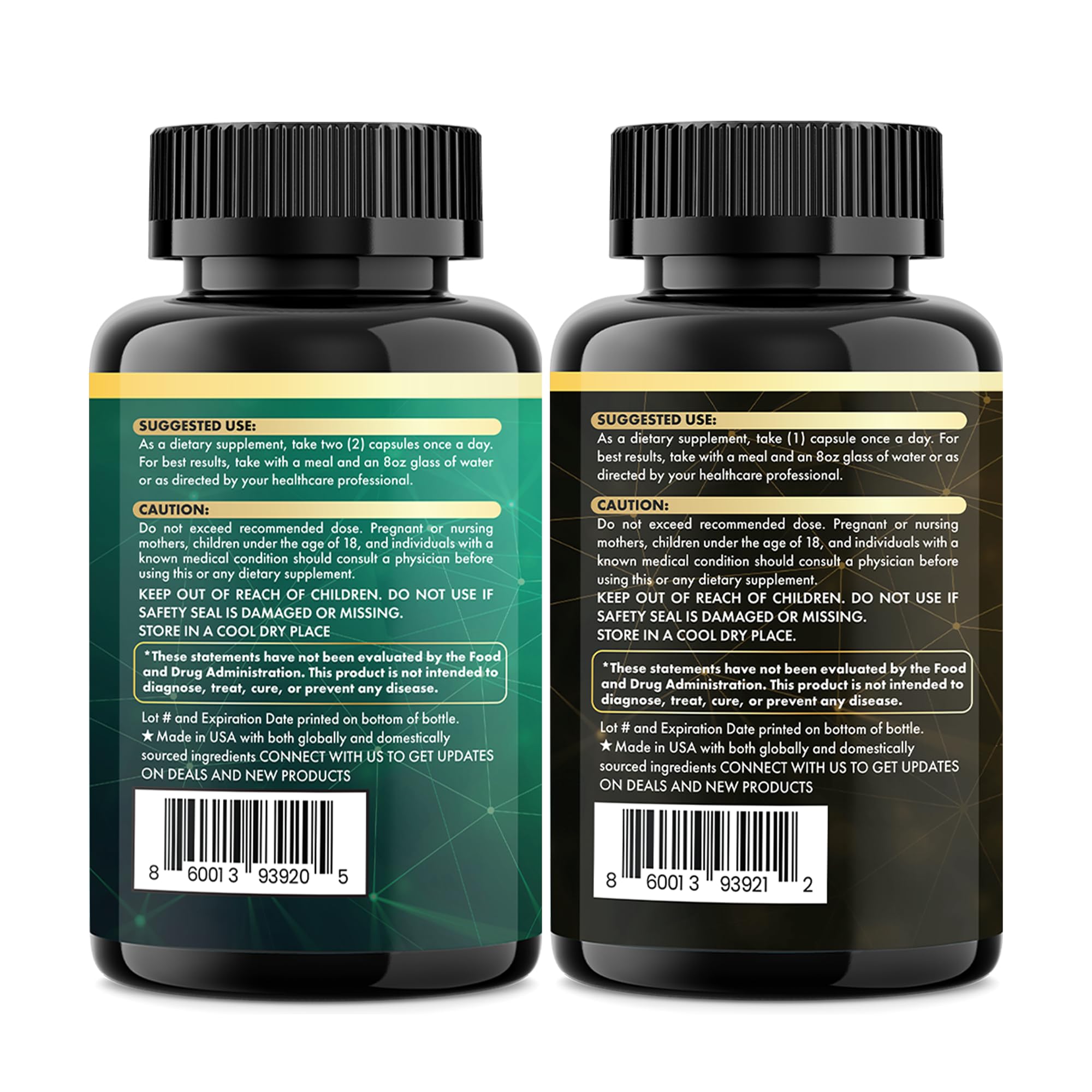Parrox Shilajit and Sea Moss Bundle, Sea Moss 350mg, Black Seed Oil 200mg, Ashwagandha 100mg, Turmeric, Shilajit 300mg, Rhodiola Rosea 100mg, Panax Ginseng 50mg, Dynamic Vitality Bundle (2 Pack) ParroxAu supplements