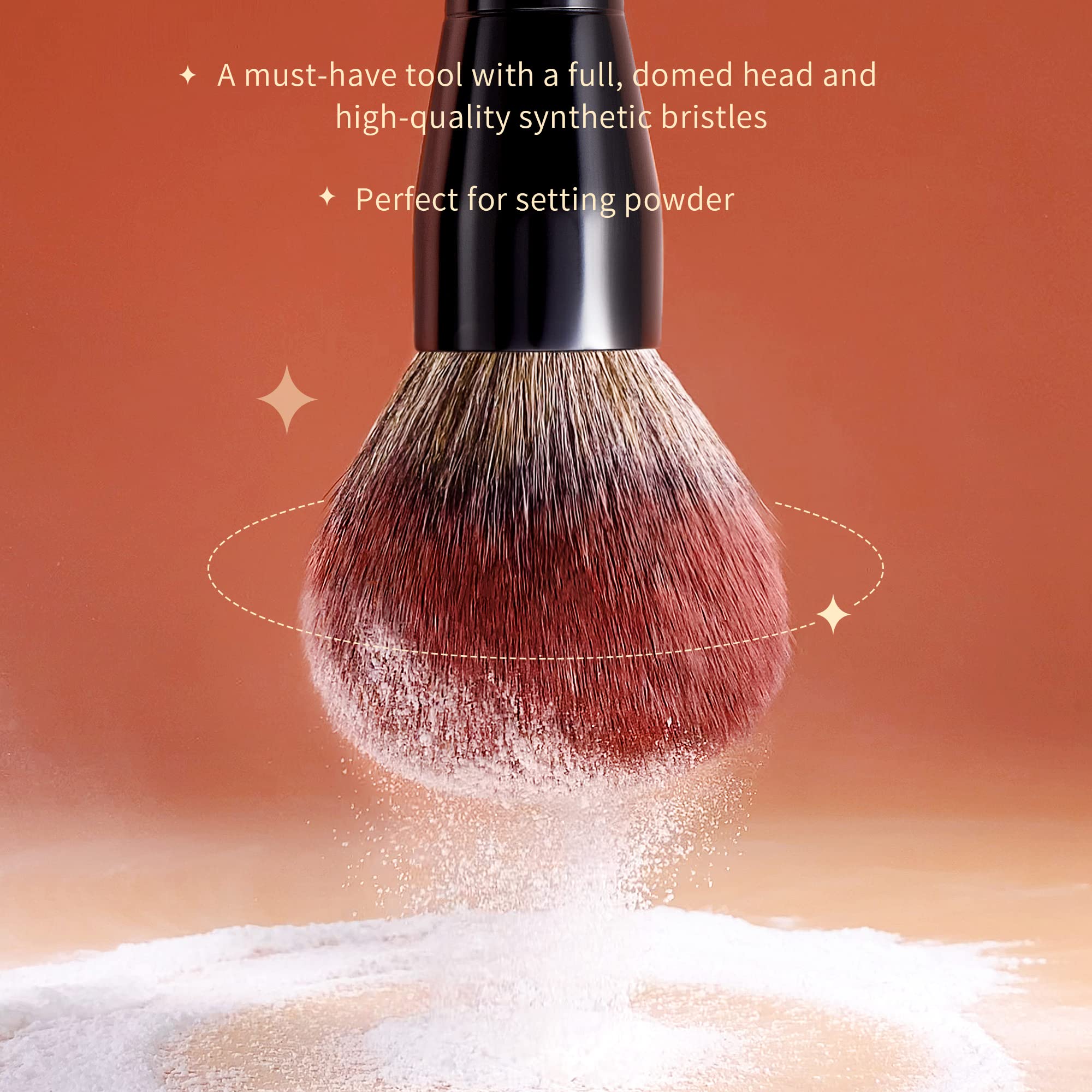 Jessup Powder Makeup Brush, Large Finishing Mineral Powder Brush for Full Face, Body Makeup, Vegan Flawlessly Face Brush for Powder, Blush & Bronzer MUL01 JessupAu supplements