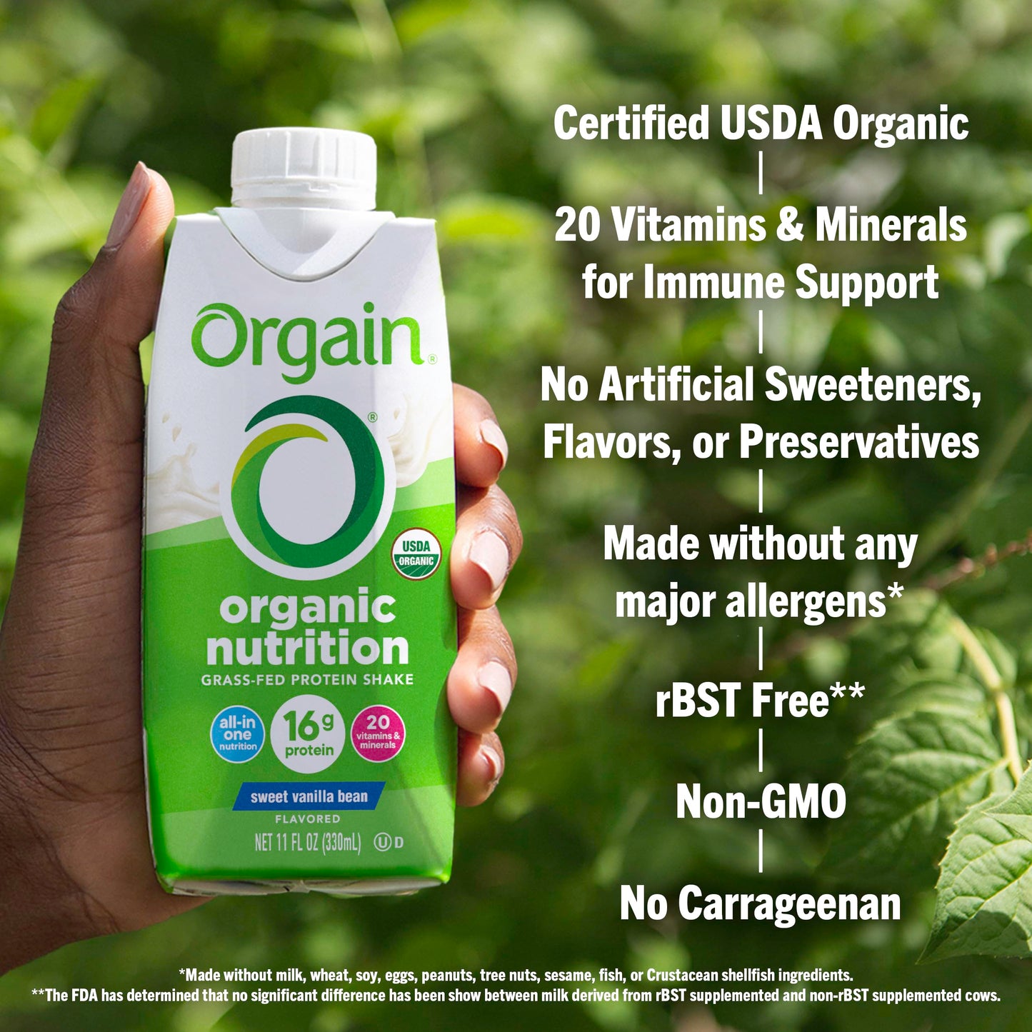 Orgain Organic Nutritional Protein Shake, Vanilla Bean - 16g Grass Fed Whey Protein OrgainUS supplements