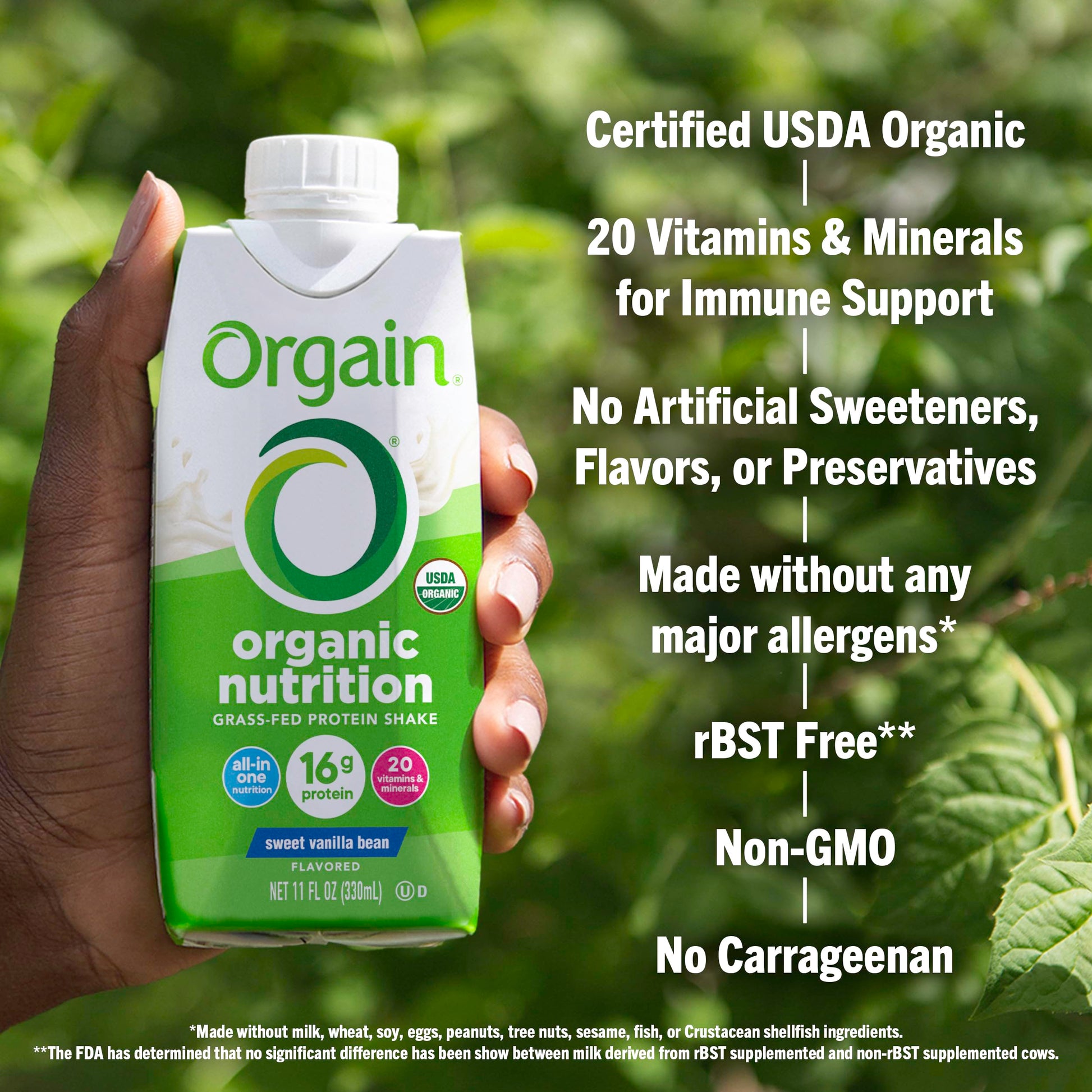 Orgain Organic Nutritional Protein Shake, Vanilla Bean - 16g Grass Fed Whey Protein OrgainAu supplements