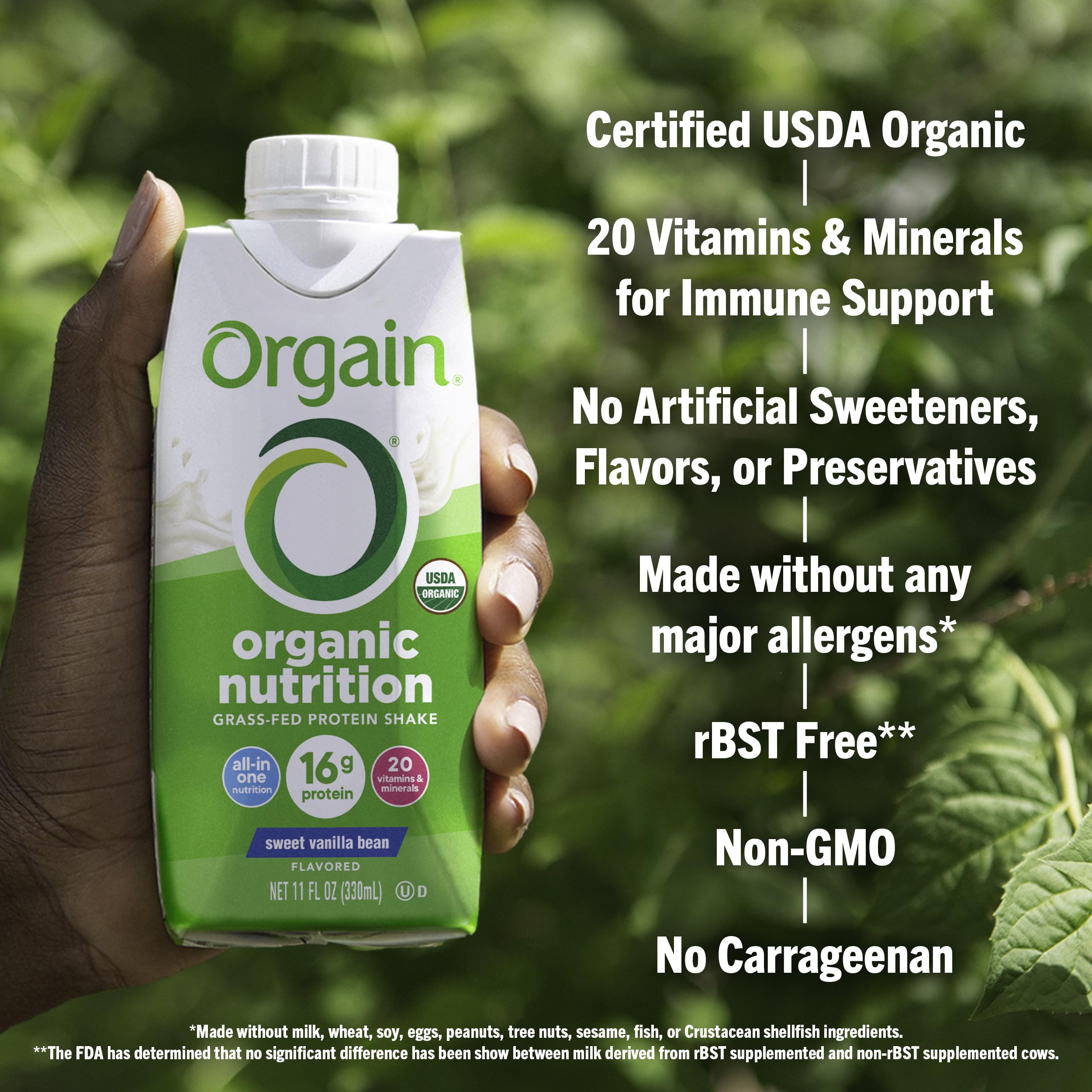 Orgain Organic Nutritional Protein Shake, Vanilla Bean - 16g Grass Fed Whey Protein OrgainAu supplements