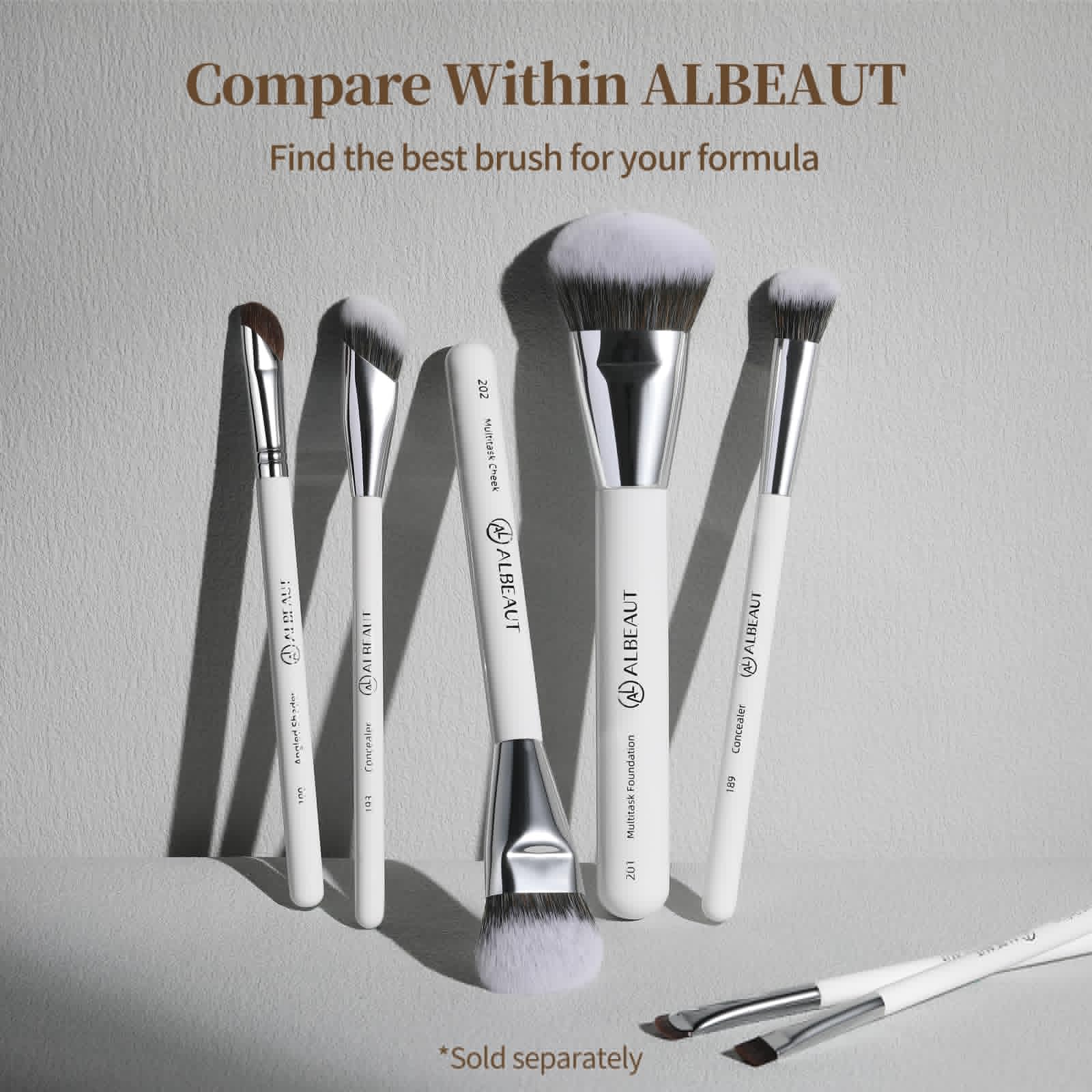 Albeaut Concealer Brush, Angled Under Eye Makeup Small Foundation Precision Face Blending Brush (193 concealer brush) ALBEAUTAu supplements
