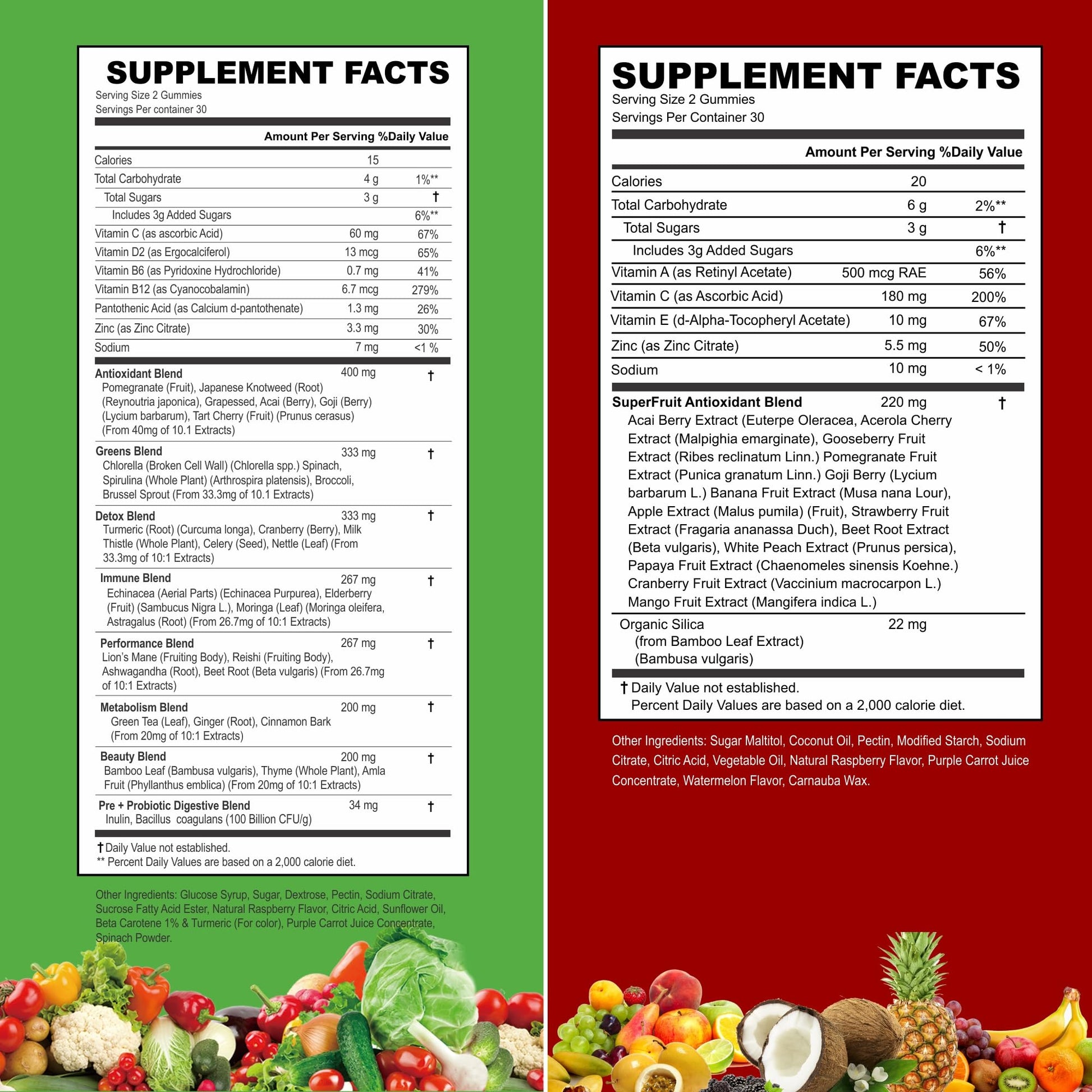 VITINITY Made with Real Fruit-Real Veggie Gummies-Superfood Vegetable Vitamin Supplement for Women,Men,Kids-Blend of Fruit and Greens for Daily Health.Fruits and Vegetables Supplements (30-Day Supply) VITINITYAu supplements