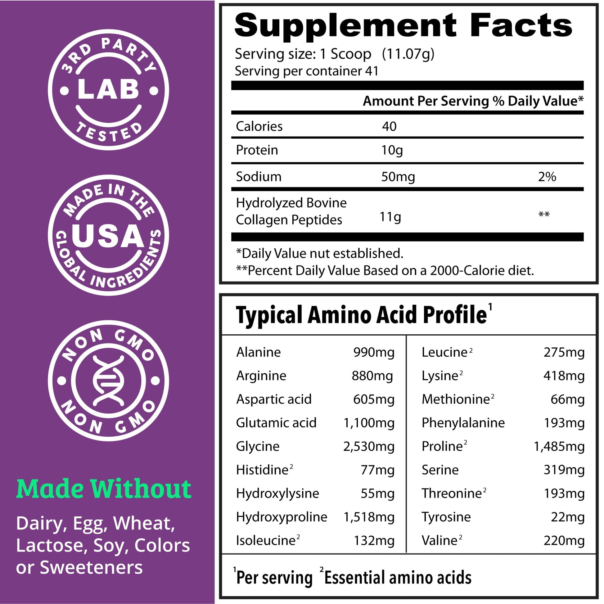 Collagen Protein Powder. Grass Fed Collagen Powder for Women & Men. Hydrolyzed Dr. MatthewAu supplements