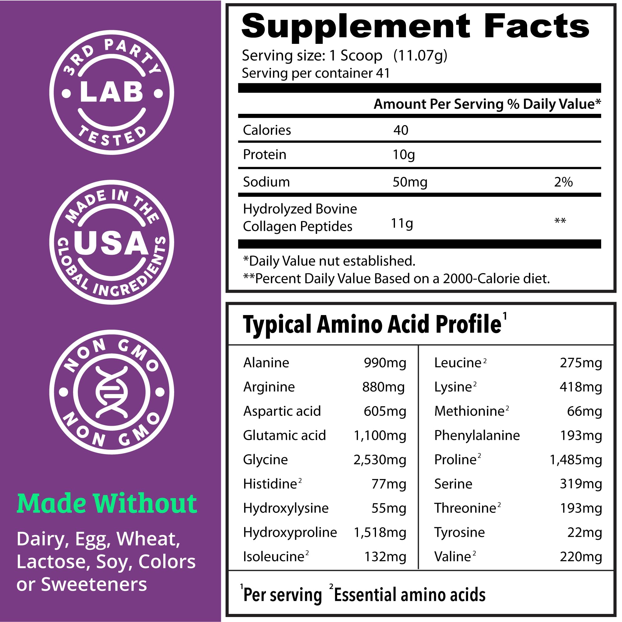 Collagen Protein Powder. Grass Fed Collagen Powder for Women & Men. Hydrolyzed Dr. MatthewAu supplements