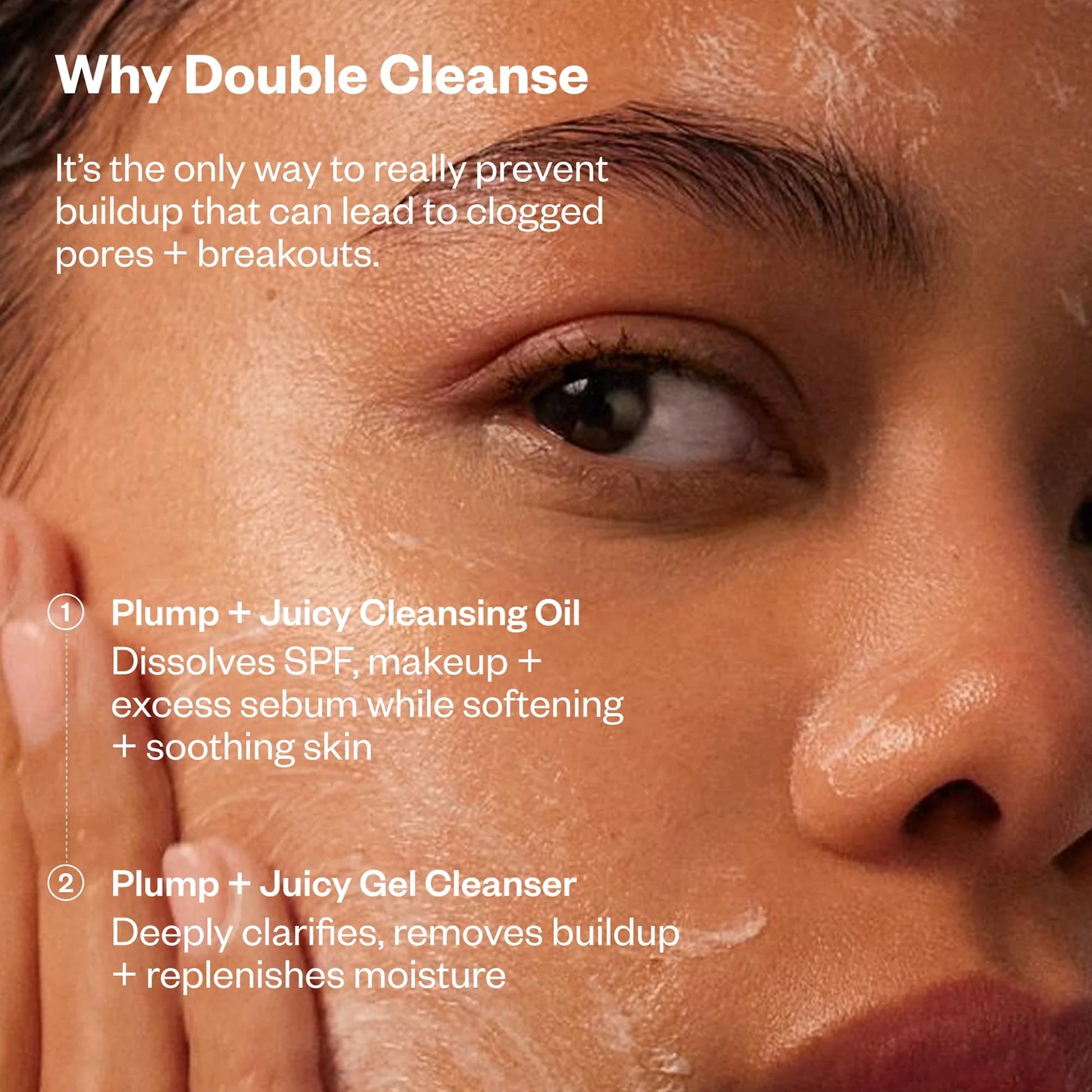 Kosas Mini Plump + Juicy Double Cleansing System — Botanical Oil Cleanser + Gel Cleanser Set, Soap & Sulfate Free, Hydrating Makeup Remover for All Skin Types KosasAu supplements