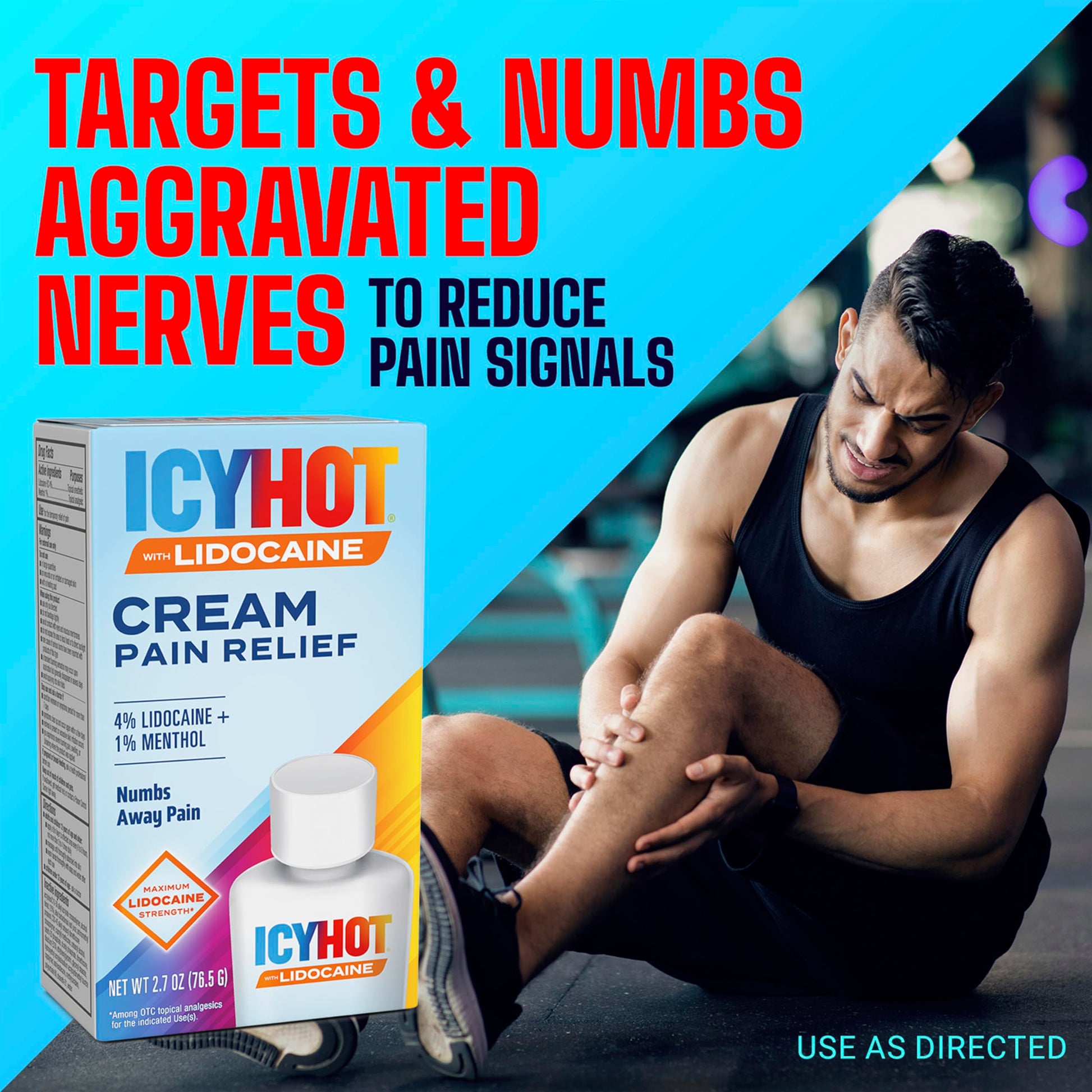 Icy Hot Max Strength Pain Relief Cream with Lidocaine Plus Menthol, 2.7 Ounces Icy HotAu supplements