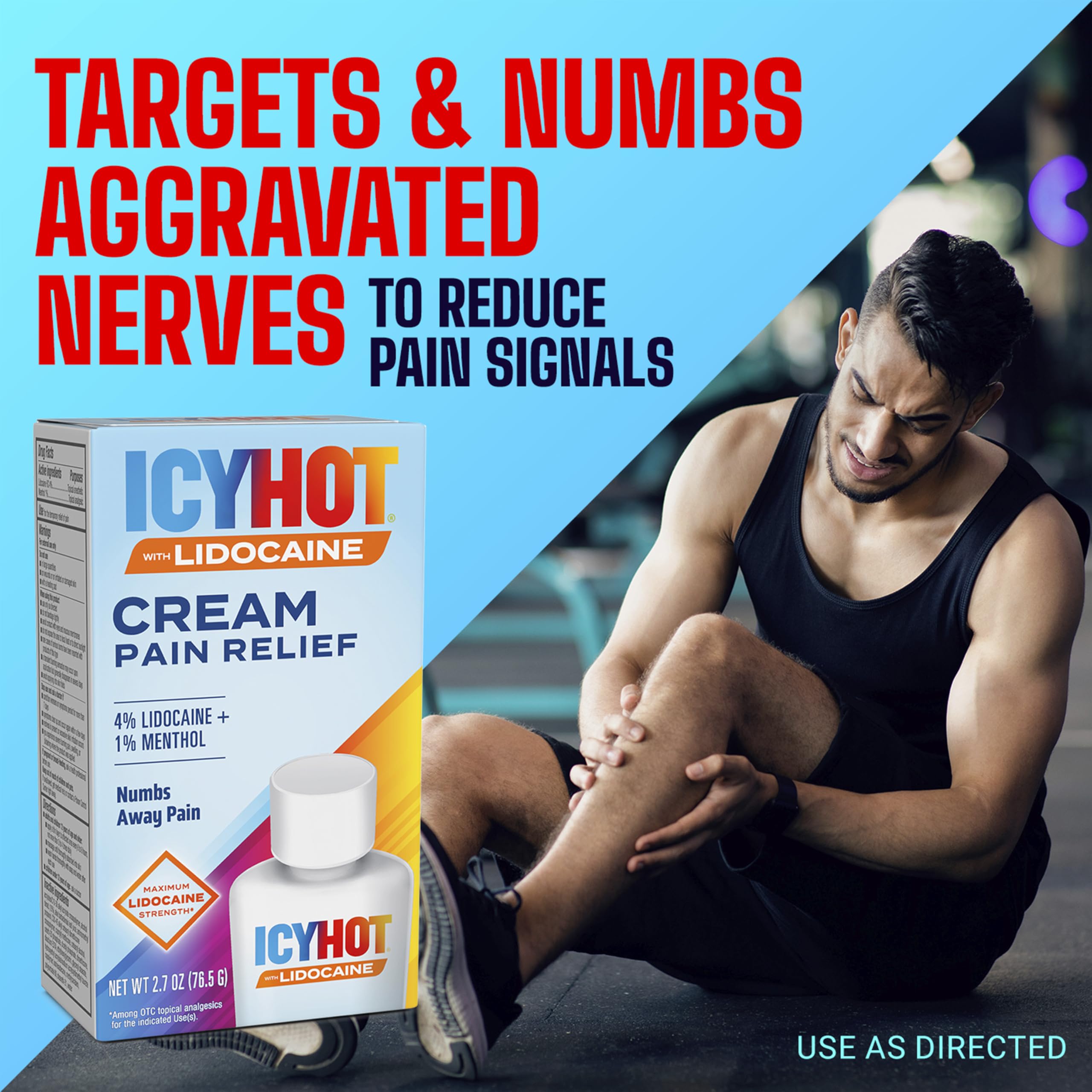 Icy Hot Max Strength Pain Relief Cream with Lidocaine Plus Menthol, 2.7 Ounces Icy HotAu supplements