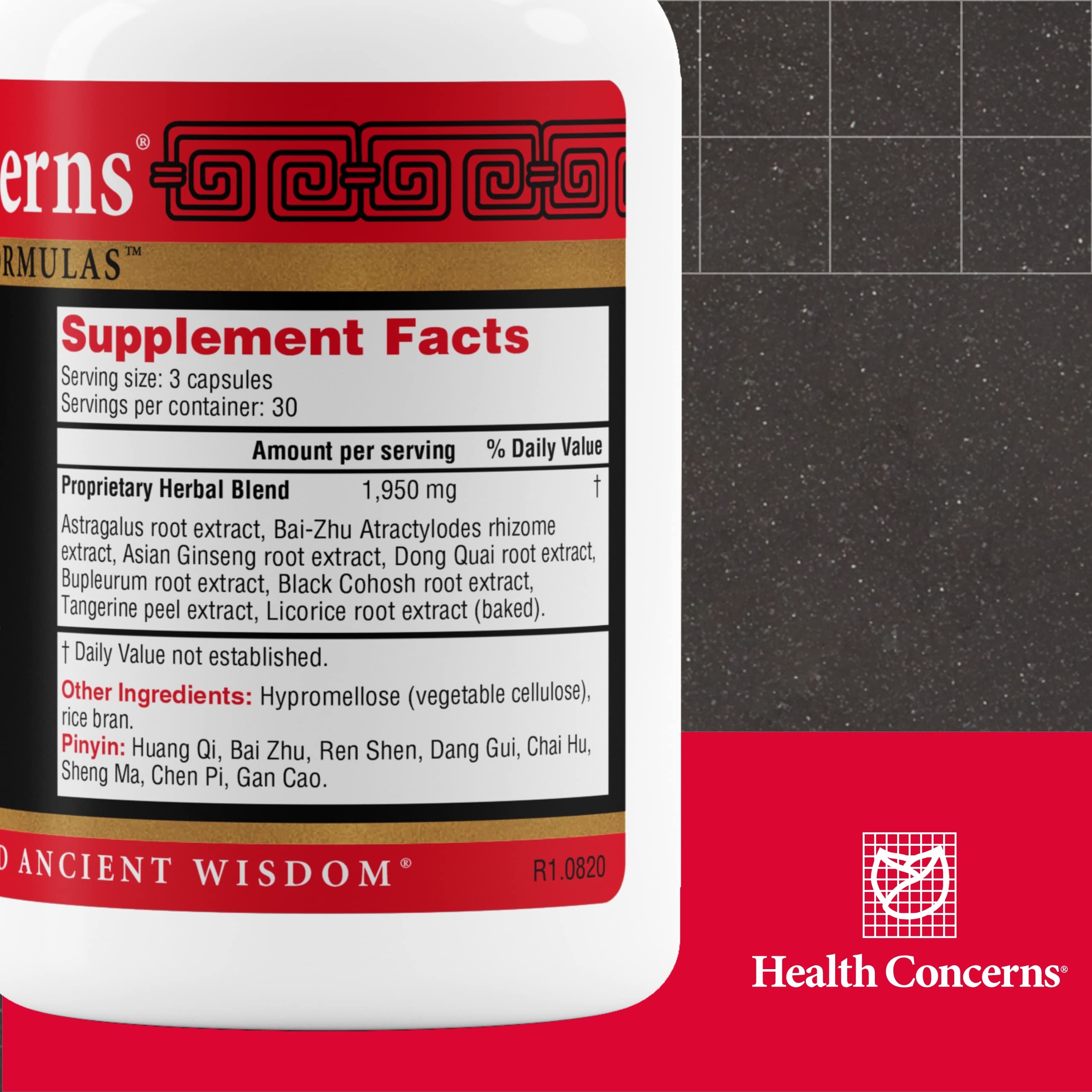 Health Concerns Raise Qi – Energy & Immune System Support – Bu Zhong Yi Qi Wan Formula – Astragalus, Ginseng & Dong Quai Herbal Supplement for Weakness, Digestion & Yang Qi Balance – 90 Capsules Health ConcernsAu supplements