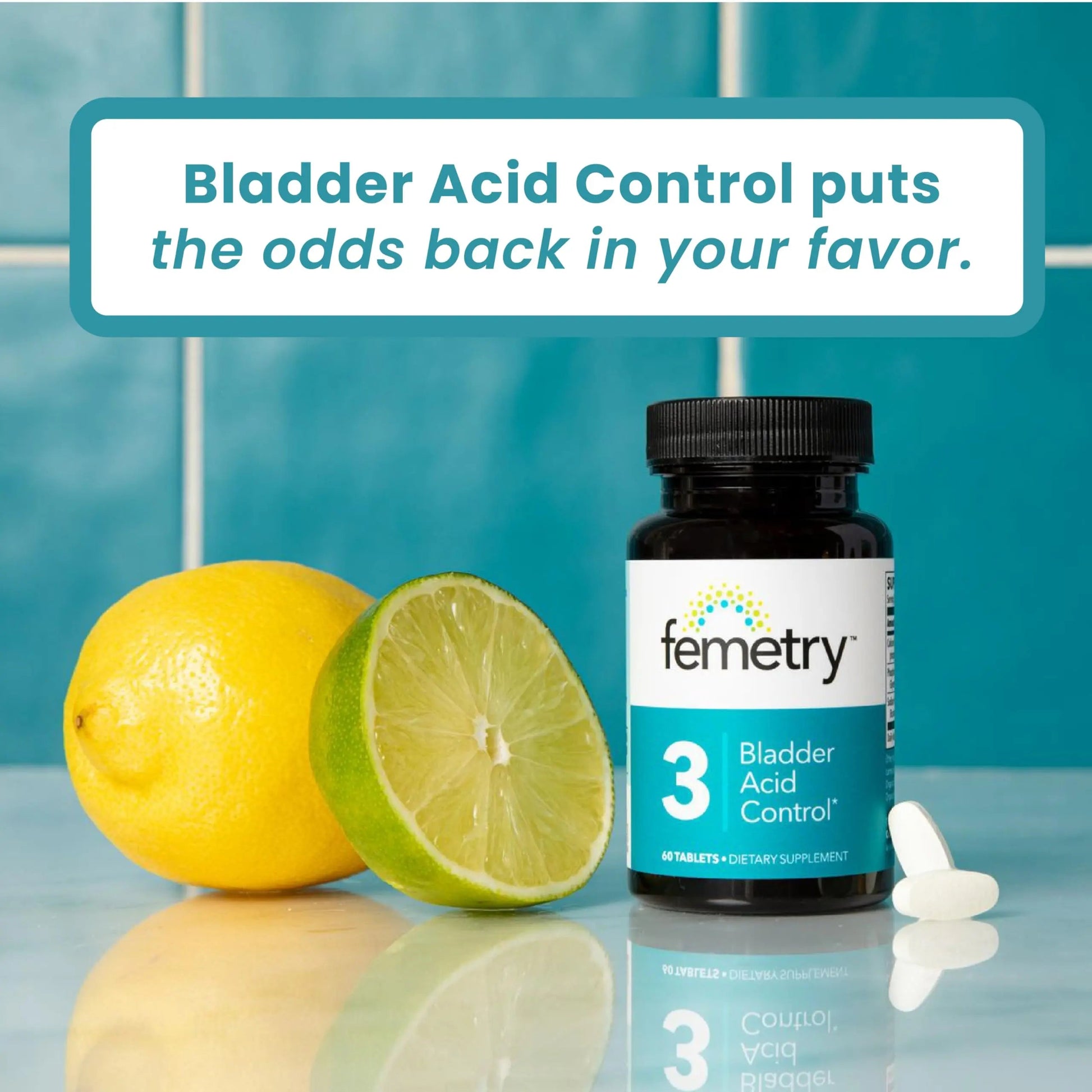 LifeSeasons Femetry Bladder Acid Control - Support for Interstitial Cystitis - Reduce Urine Acidity in The Bladder - Eases Flares Caused by Eating or Drinking Acidic Foods - 60 Tablets LifeSeasonsAu supplements