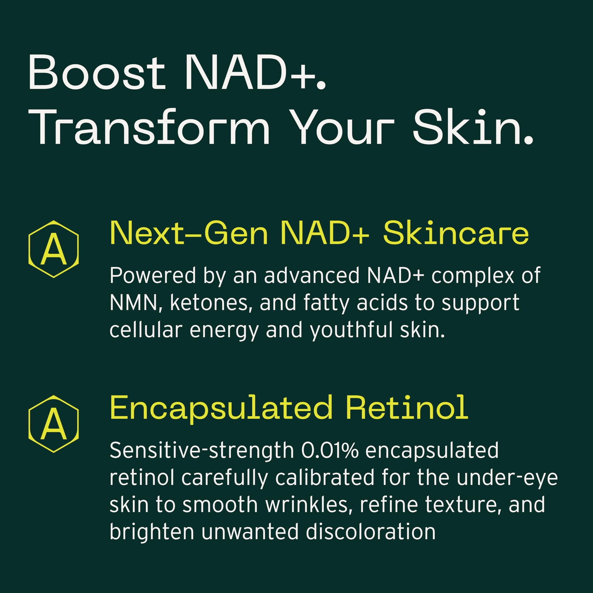 Aramore NAD+ Cell Energizing Skin Care Treatment with Proprietary NAD+ Precursor Complex, Clinically Proven to Target 12 Signs of Aging - 15ml AramoreAu supplements