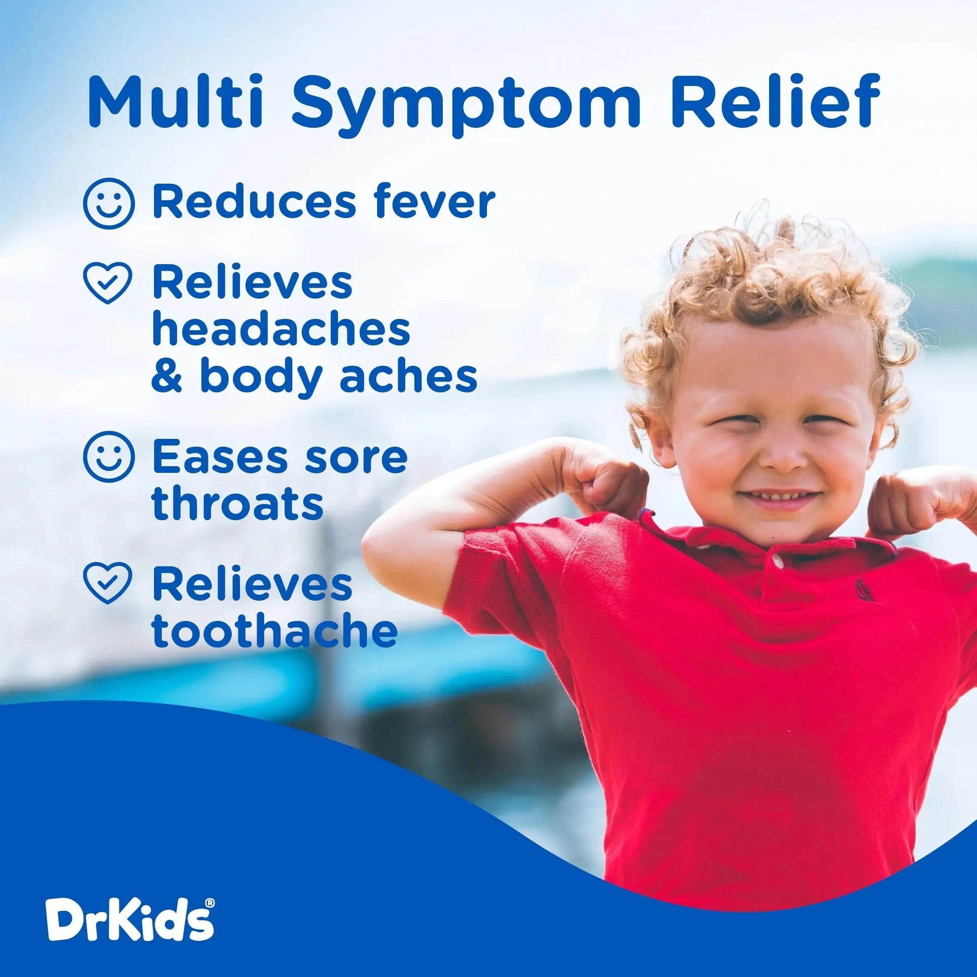 Dr. Kids Children’s Pain and Fever Medicine - Acetaminophen for Kids Ages 2-11, Pre-Measured Single-Use Vials for Headache, Sore Throat, Cold and Flu, Cherry Flavor, 30 Count Dr. KidsAu supplements