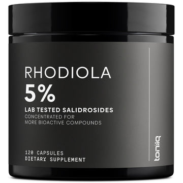 Toniiq Triple-Strength 600mg Rhodiola Rosea - 120 Capsules - 5% Salidroside Concentrated Extract - Highly Purified and Bioavailable ToniiqAu supplements