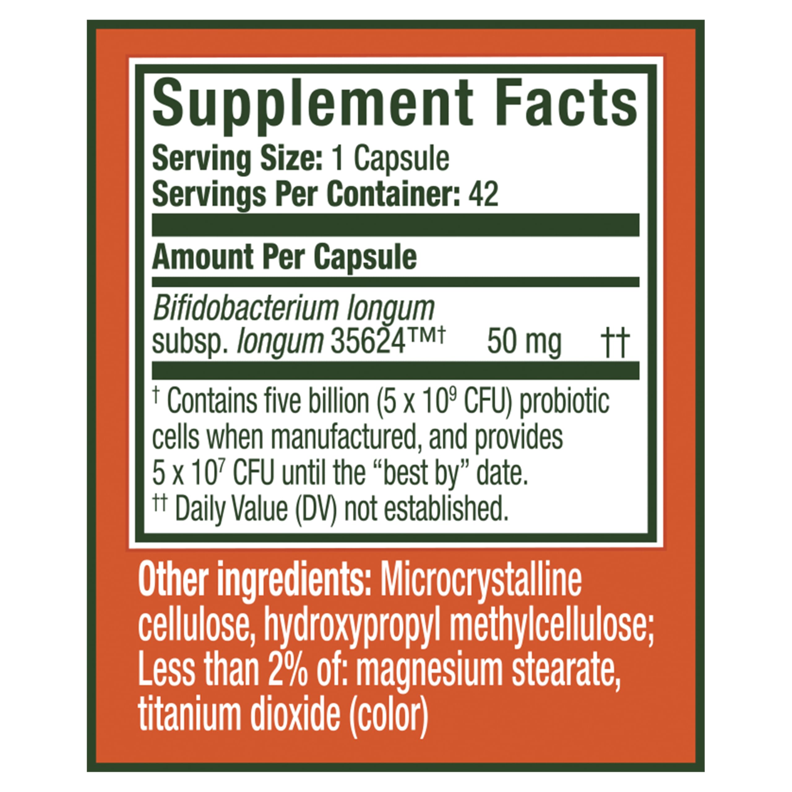 Align Probiotic, Extra Strength, Probiotics for Women and Men, Probiotics for Men, Probiotic Capsules have 5X CFUs, 42 Capsules AlignAu supplements