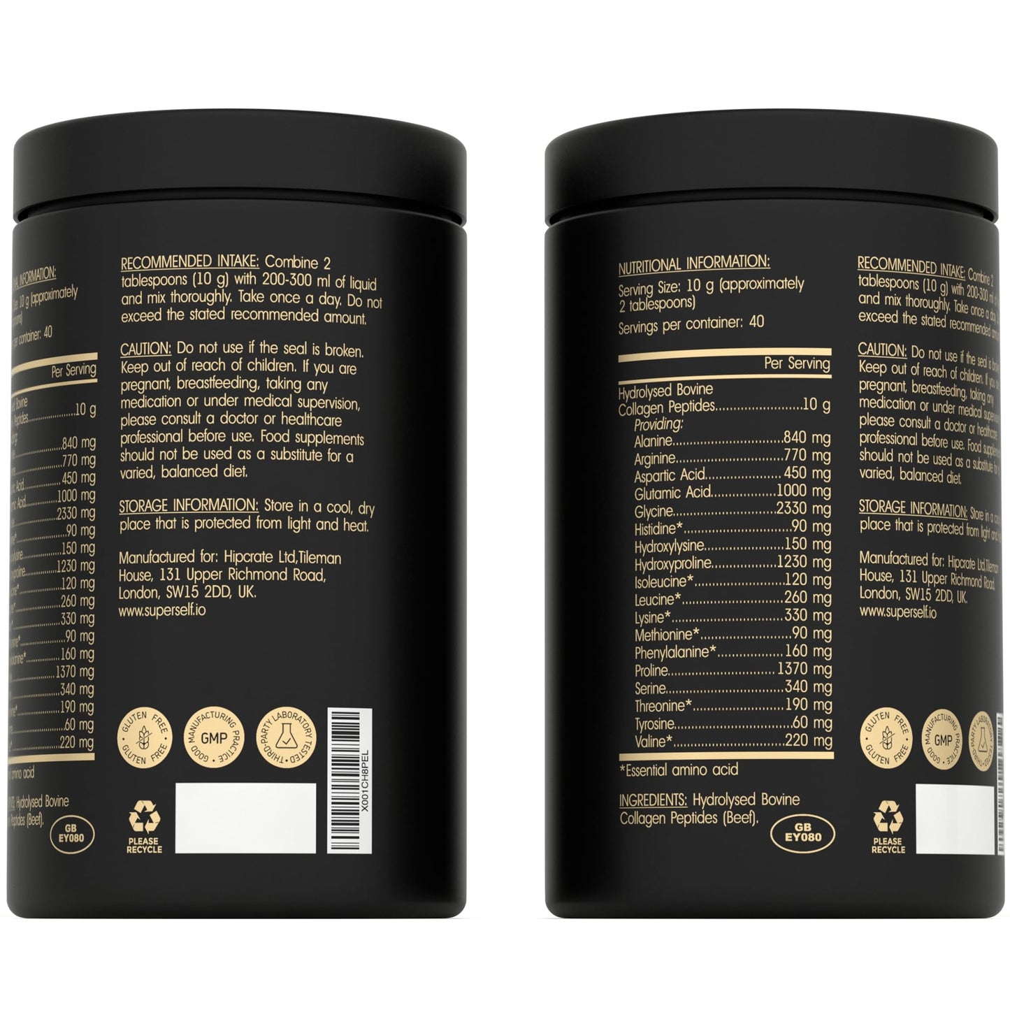 Premium Collagen Powder - Collagen Supplements for Women & Men - Pure Bovine Collagen Peptides 400g SuperSelfUS supplements