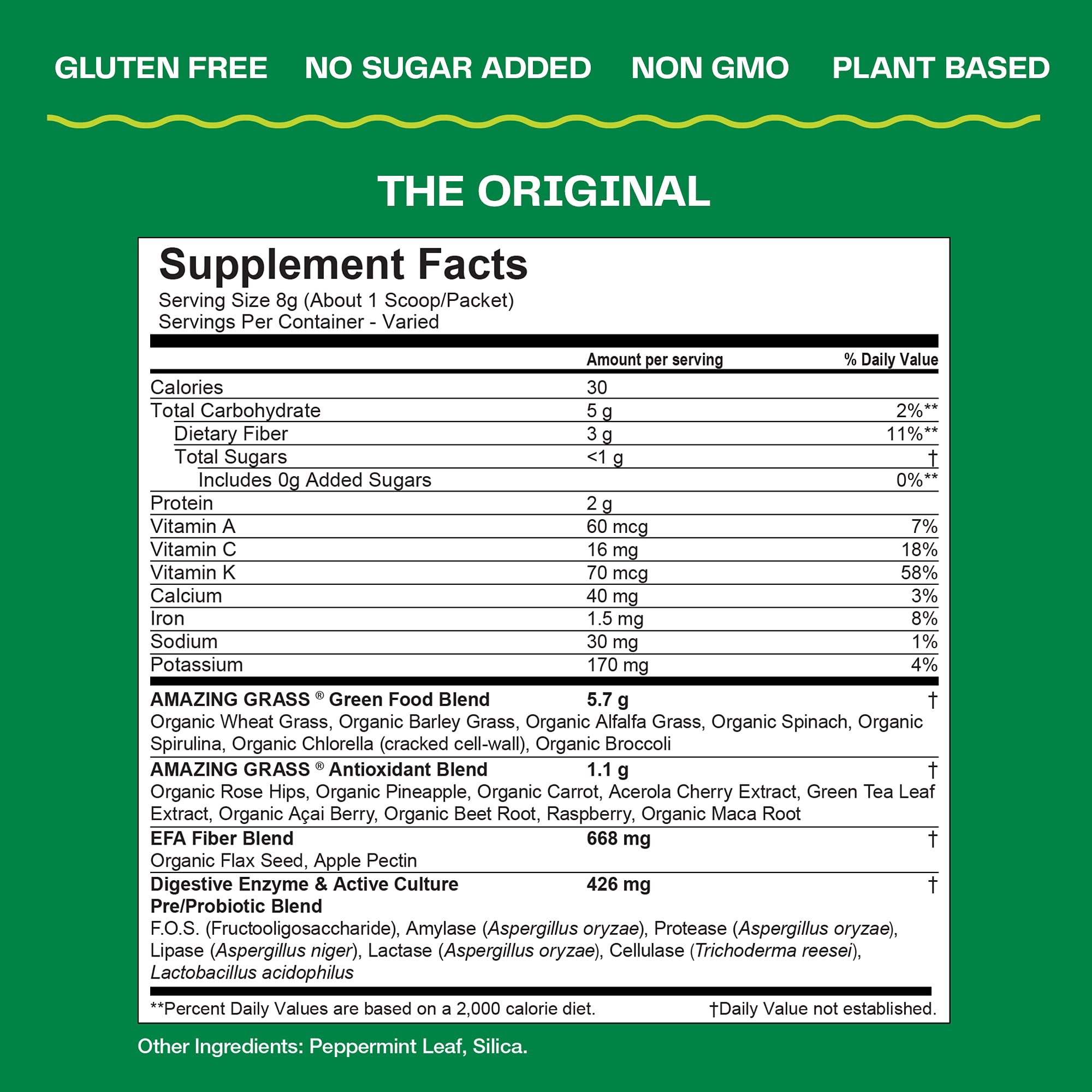 Amazing Grass Greens Blend Superfood: Super Greens Powder Smoothie Amazing GrassUS supplements