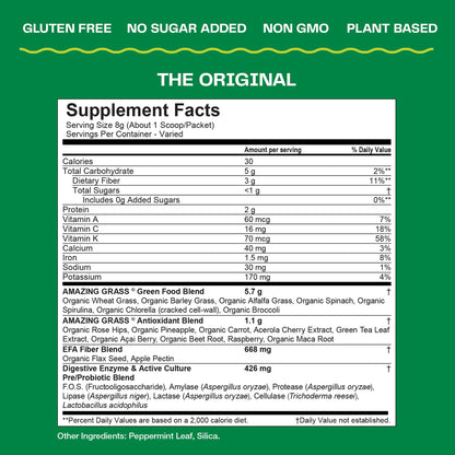Amazing Grass Greens Blend Superfood: Super Greens Powder Smoothie Amazing GrassUS supplements