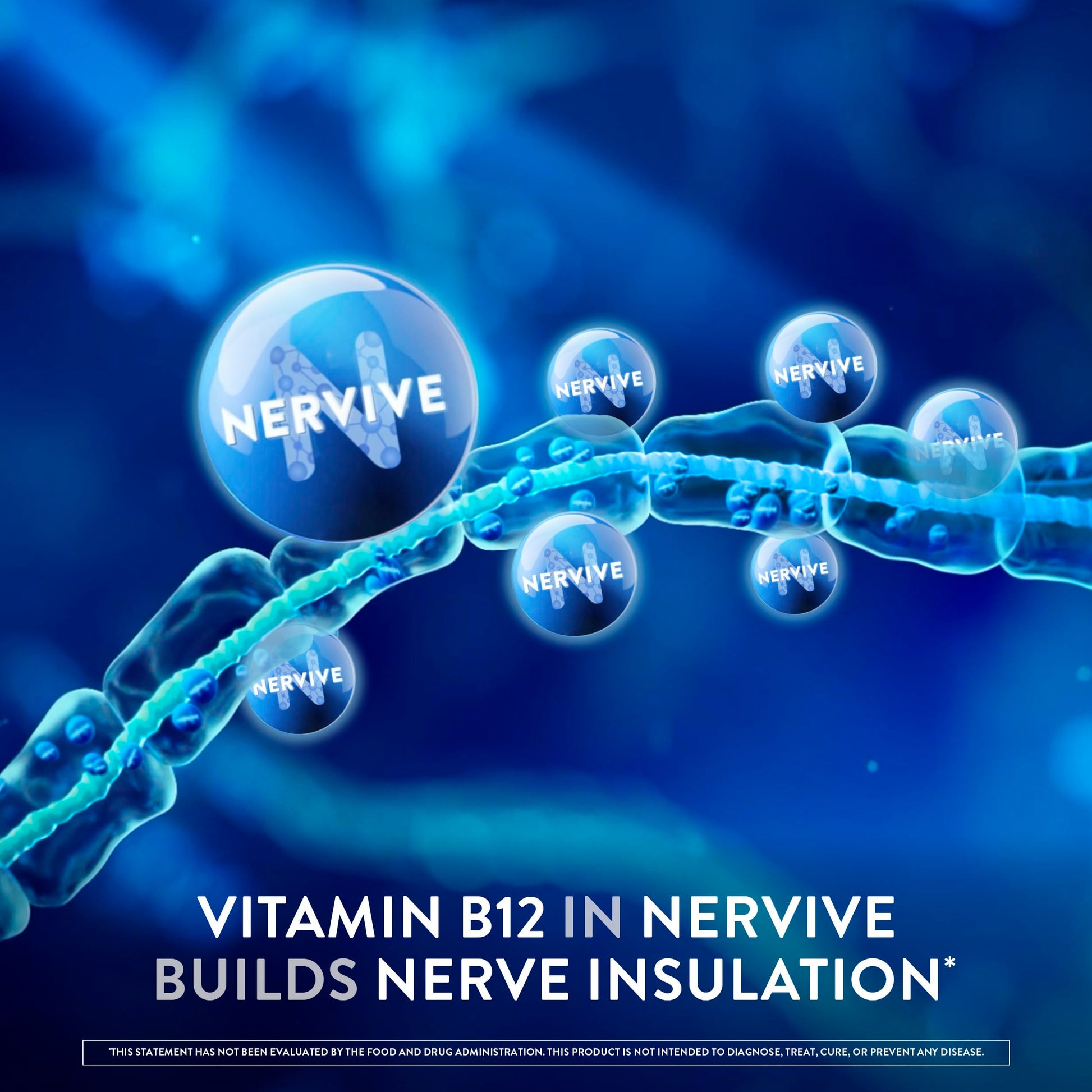 Nervive Nerve Health, Alpha Lipoic Acid, Fortify Nerve Health, Healthy Nerve Function, Healthy Blood Circulation, Supplement, Tablet, 60 Tablets NerviveAu supplements