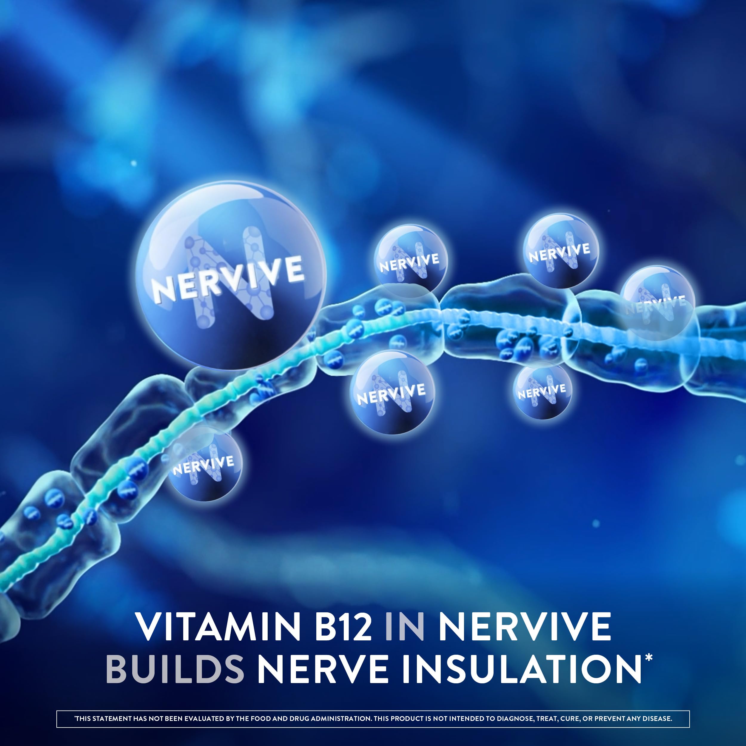 Nervive Nerve Health, Alpha Lipoic Acid, Fortify Nerve Health, Healthy Nerve Function, Healthy Blood Circulation, Supplement, Tablet, 60 Tablets NerviveAu supplements