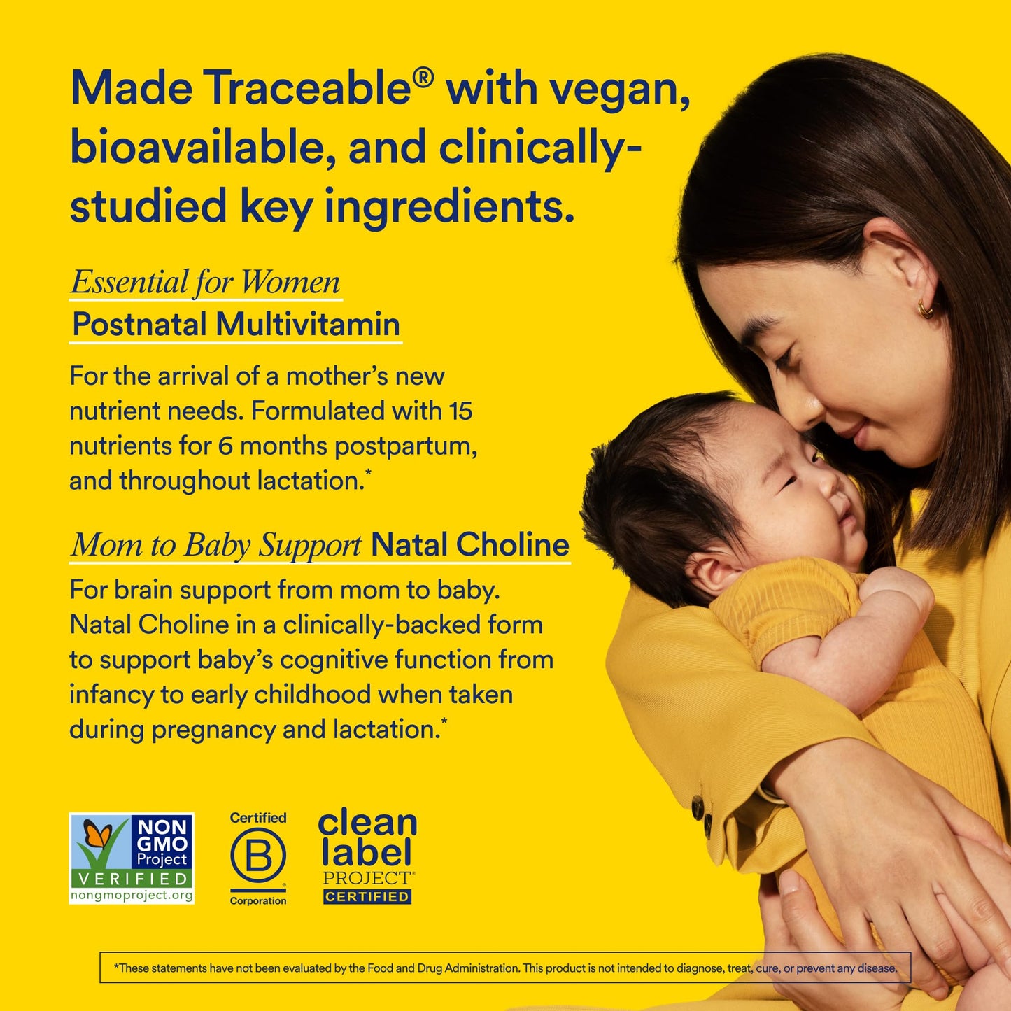 Ritual Postnatal Mom-to-Baby Set, Postpartum Multivitamin and Natal Choline Supplements, Supports Lactation, Immune Function, and Baby's Cognitive Function RitualUS supplements