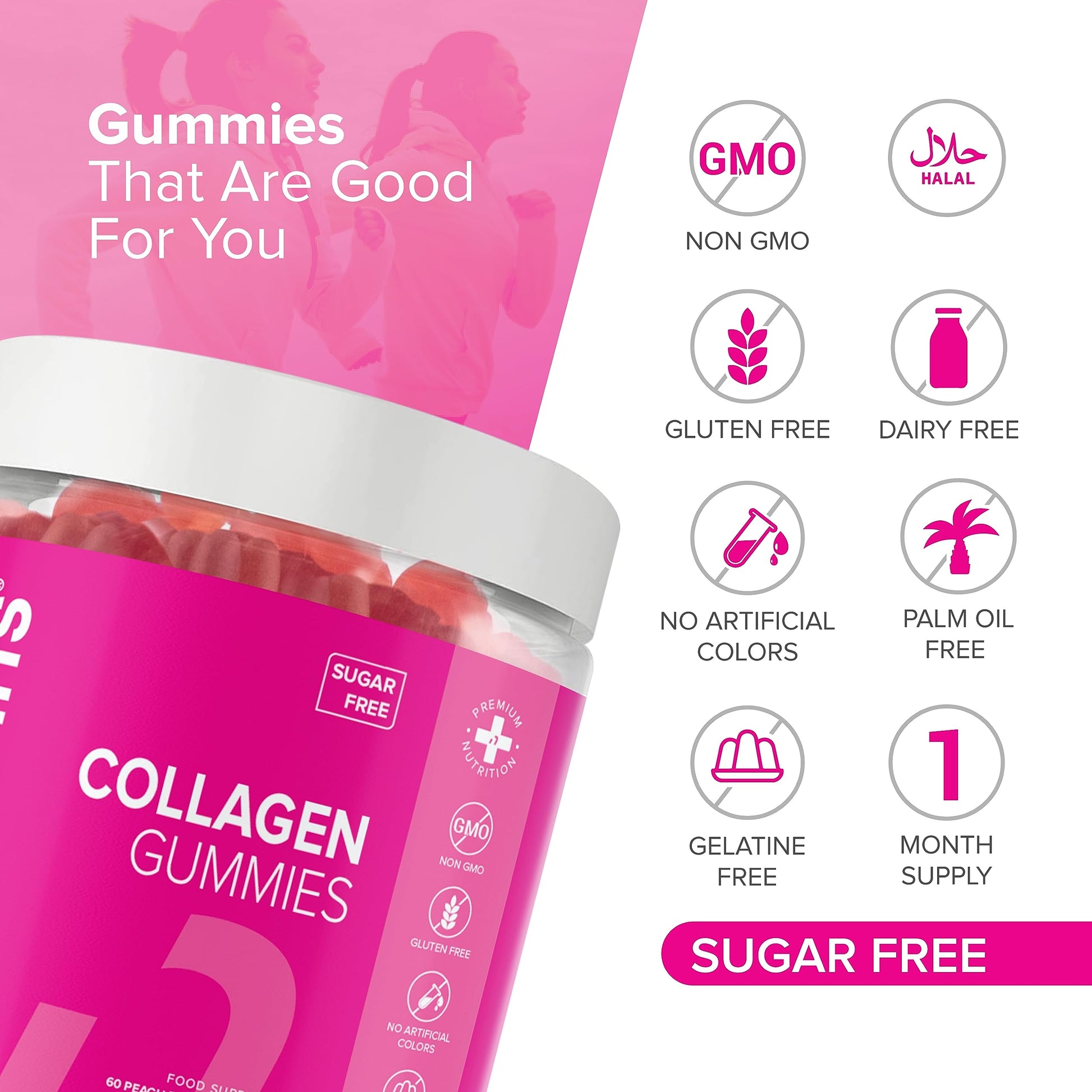 Collagen Gummies - Sugar Free Marine Collagen Gummies - Superior Type 1 Hydrolysed Collagen novominsAu supplements