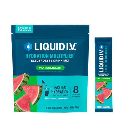 Liquid I.V.® Hydration Multiplier® - Watermelon | Electrolyte Powder Drink Mix | 1 Pack (16 Servings) Liquid I.V.US supplements