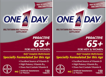 ONE A DAY Proactive 65+, Mens & Womens Multivitamin, Supplement with Vitamin A, Vitamin C, Vitamin D, and Zinc for Immune Health Support ONE A DAYAu supplements