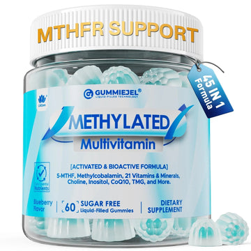 Methylated Multivitamin for Men & Women Gummies + Greens & Mushroom Blend, Methylfolate & B12, TMG, Choline LILICAREAu supplements