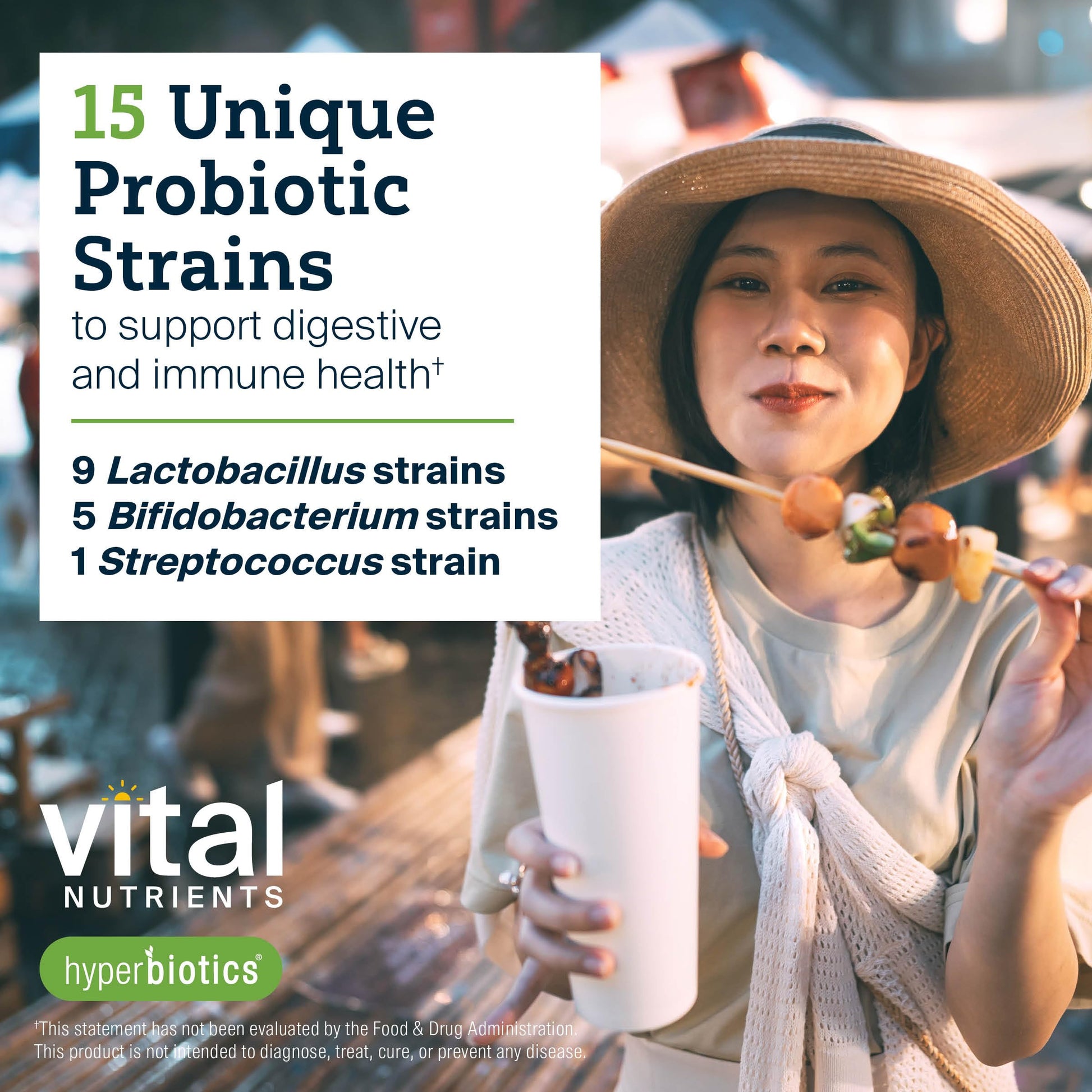 Hyperbiotics Vital Nutrients Pro-15 Advanced Probiotics for Women and Men | 15 Strains + Kiwifruit | Clinically Studied Daily Probiotics for Digestive Health, Gas, & Bloating | 30 Vegan Tablets HyperbioticsAu supplements