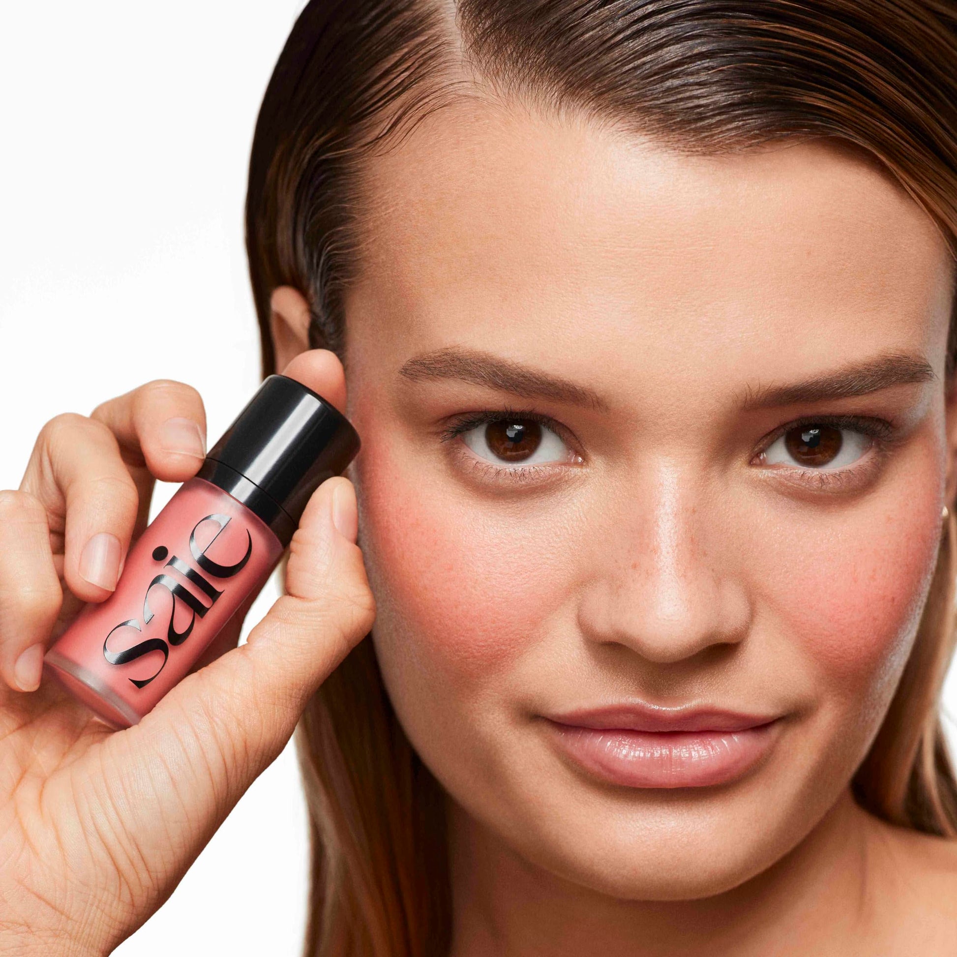 Saie Dew Liquid Blush for Cheeks - Hydrating Cream Blush Stick with a Blendable + Buildable Formula - Skincare Infused Dewy Cheek Tint for a Natural Flush - Glowy Makeup Essential - Sweetie (.40 oz) SaieAu supplements