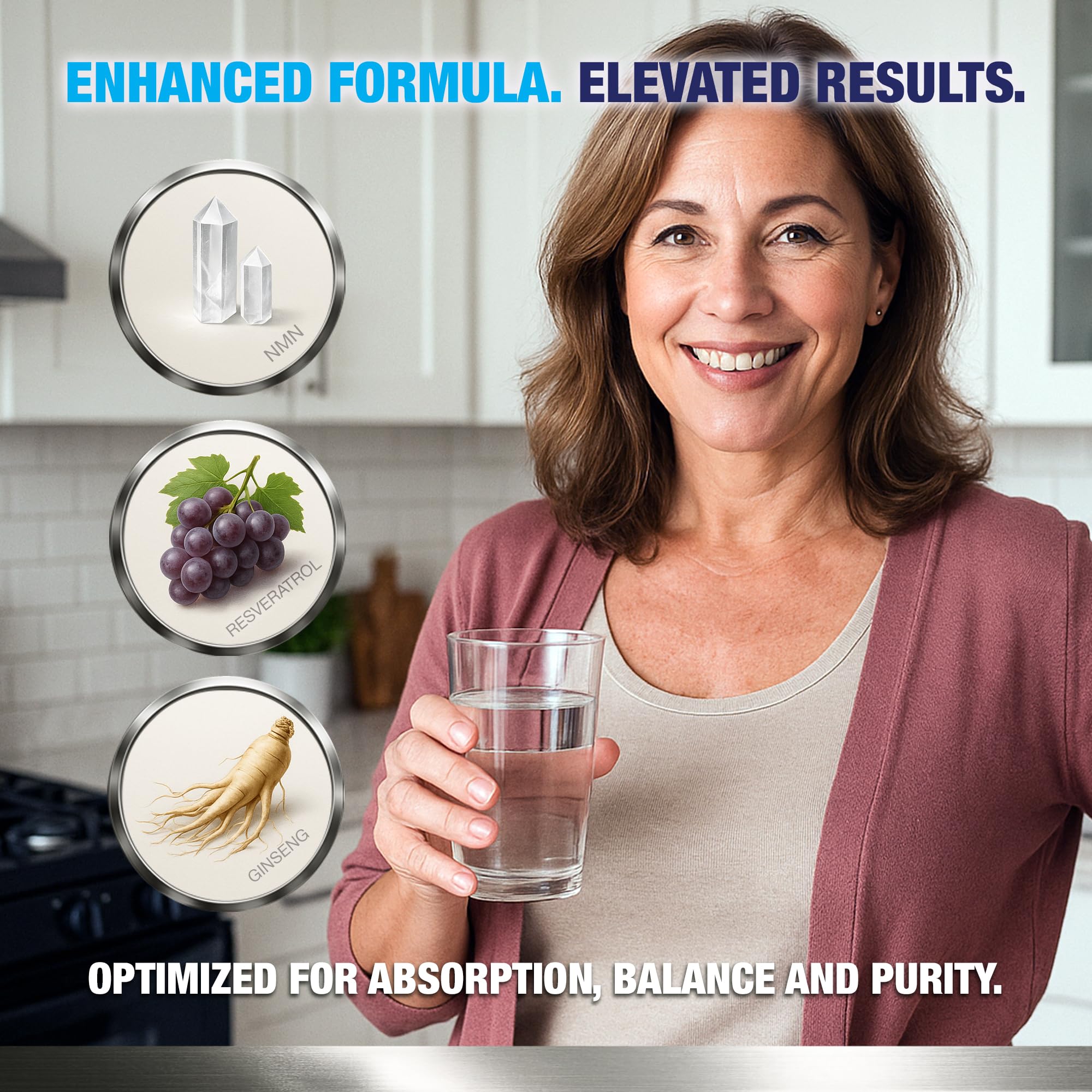 Vitology NMN Elite 500 – NMN 500mg, Resveratrol 200mg, Panax Ginseng 300mg – NAD+ Cellular Energy & Longevity Support Supplement – Focus, Vitality & Anti-Aging Formula – Non-GMO, Vegan Capsules VitologyAu supplements