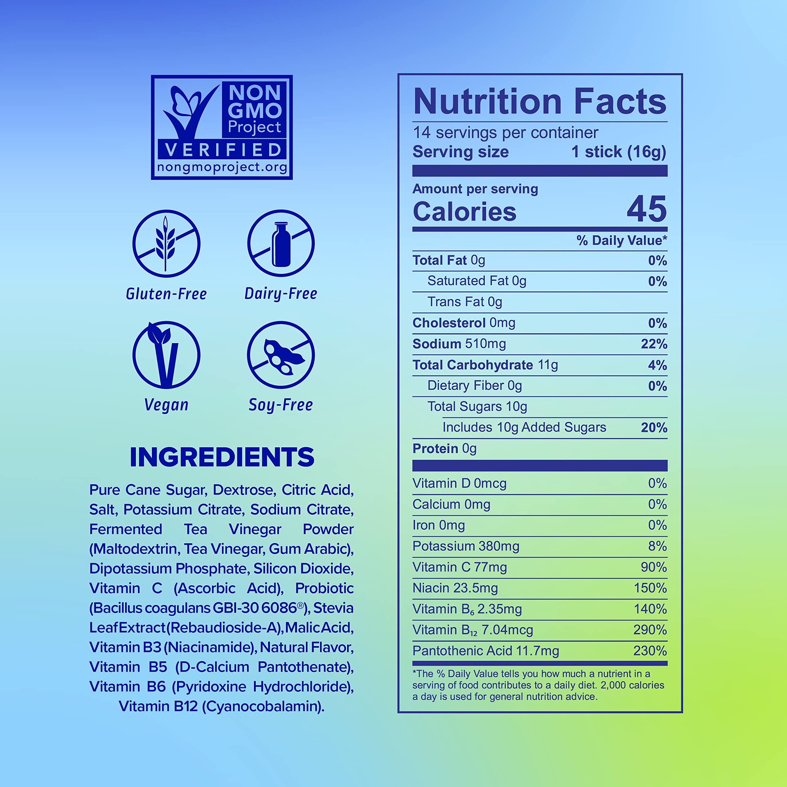 Liquid I.V. Hydration Multiplier + Probiotic Kombucha - Tart Green Apple - Hydration Powder Liquid I.V.Au supplements