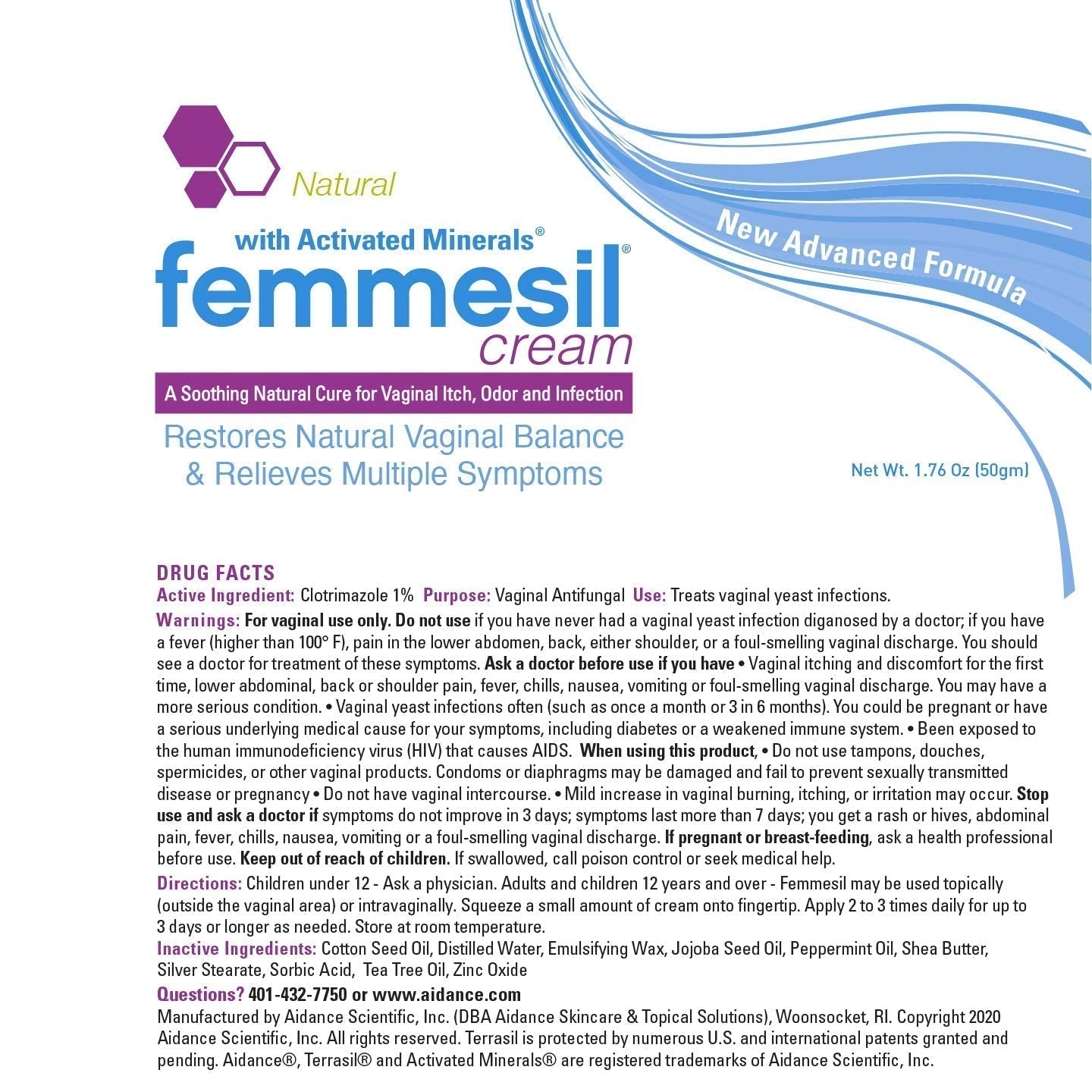 Femmesil Feminine Care Vaginal Health Antifungal Cream for Relief from Yeast Infection, Vaginal Itch & Irritation AidanceAu supplements