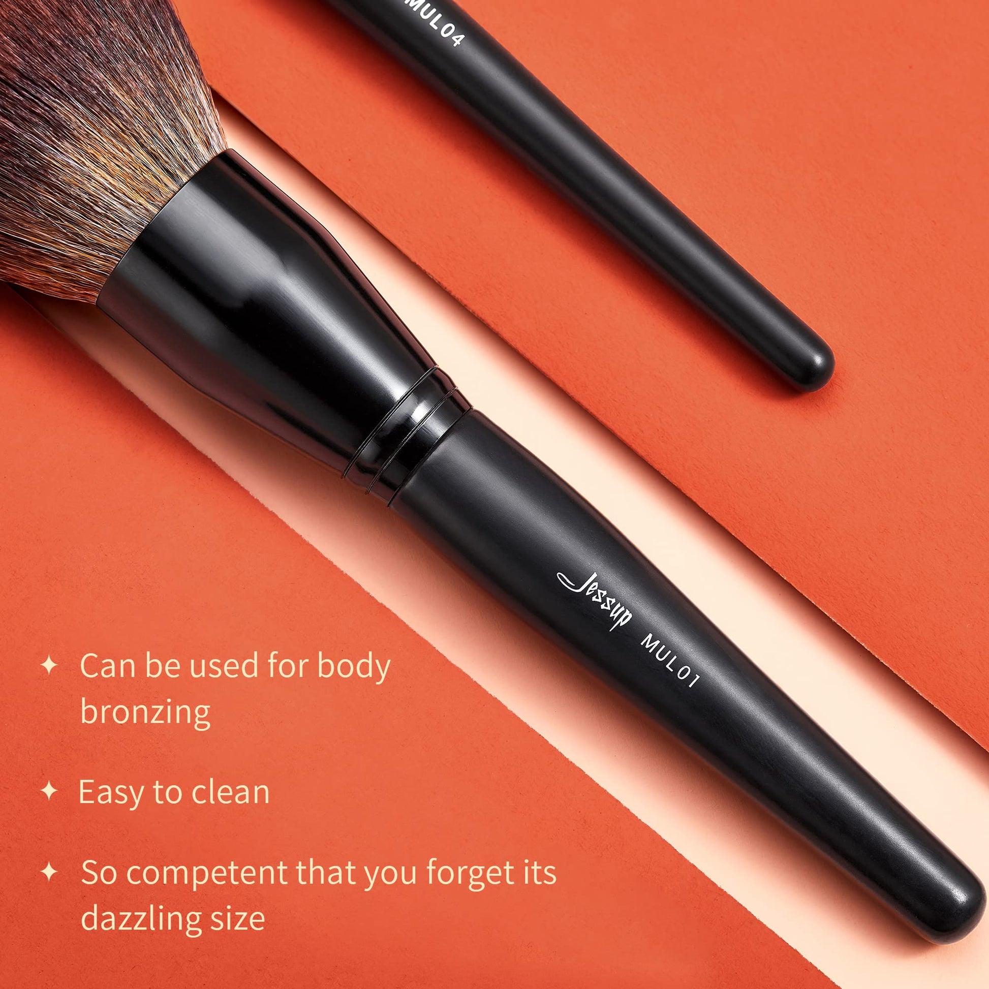 Jessup Powder Makeup Brush, Large Finishing Mineral Powder Brush for Full Face, Body Makeup, Vegan Flawlessly Face Brush for Powder, Blush & Bronzer MUL01 JessupAu supplements