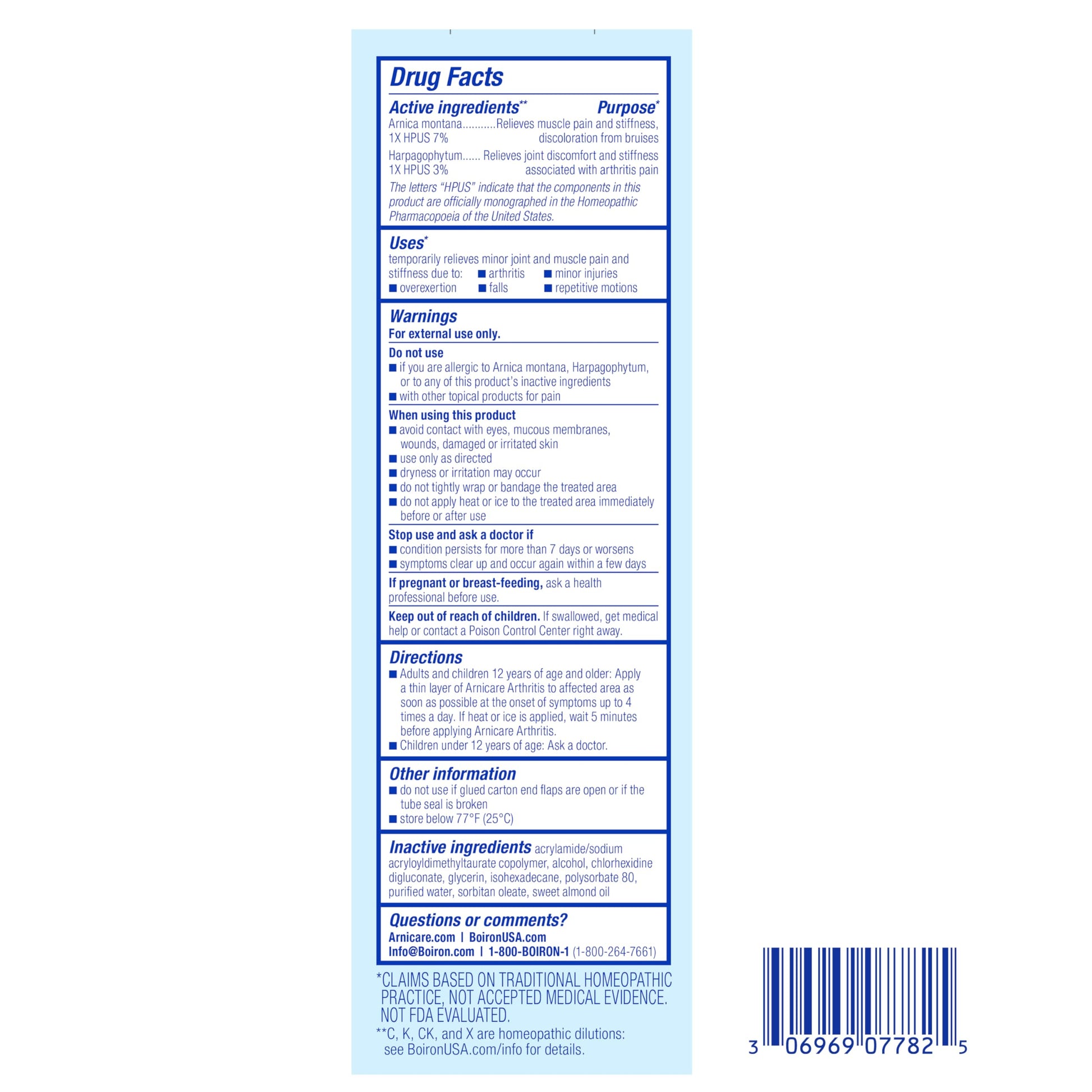 Boiron Arnicare Arthritis Cream for Pain Relief of Knees, Hands, Wrists, Elbows, Joints & Muscles – Quickly Absorbed & Fragrance-Free – 4.2 oz BoironAu supplements