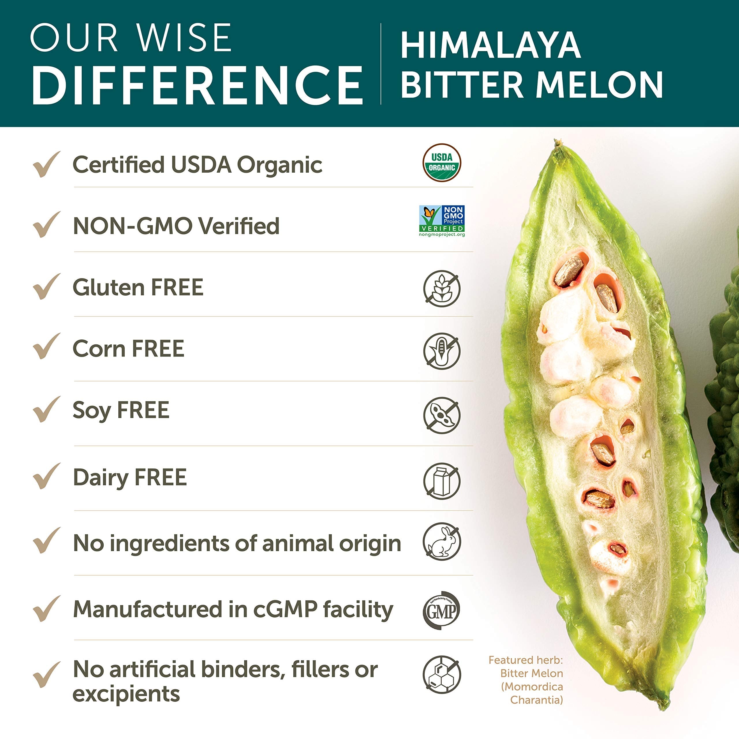 Himalaya Organic Bitter Melon/Karela Herbal Supplement, Glycemic Support and Weight HimalayaAu supplements
