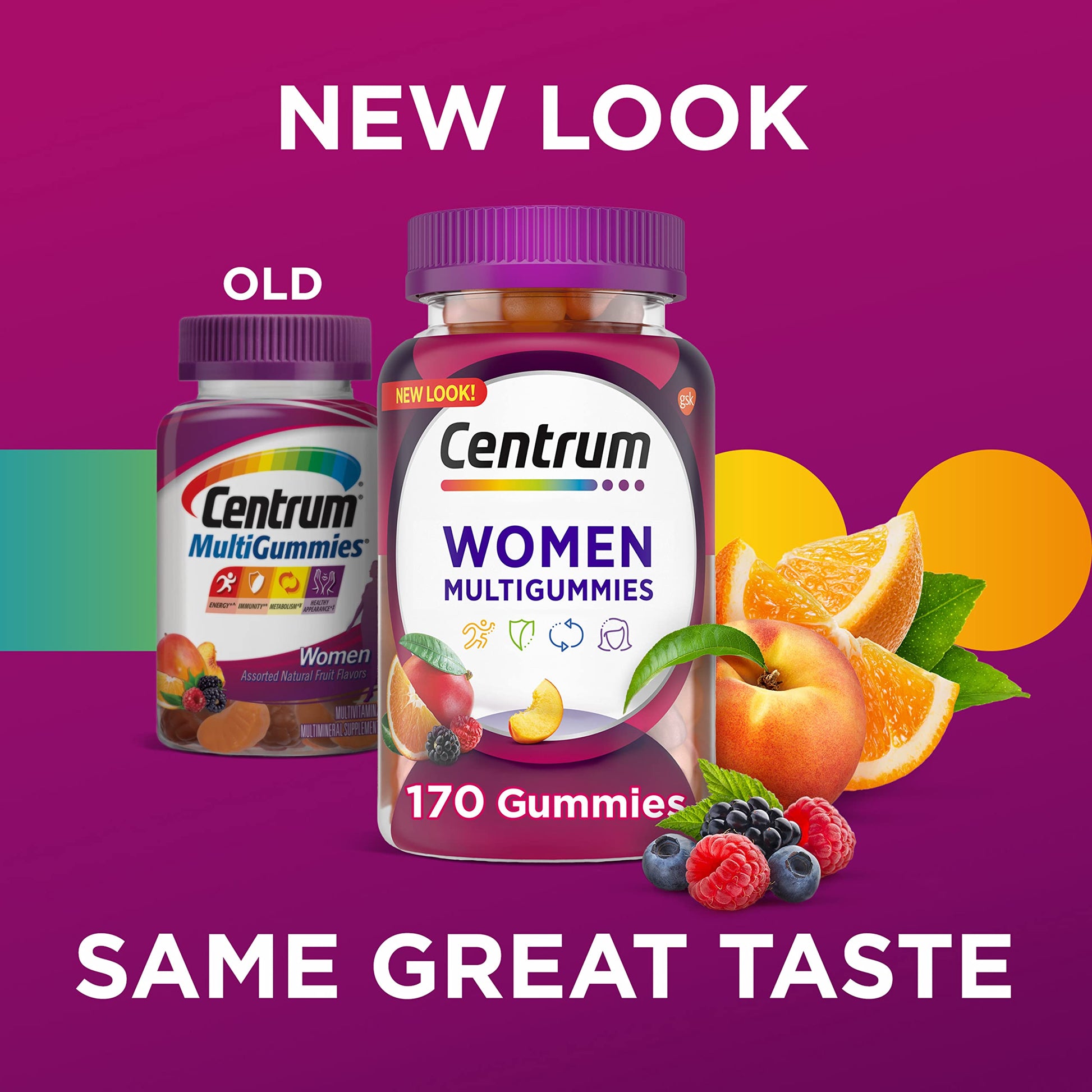 Centrum MultiGummies Gummy Multivitamin for Women, Multivitamin/Multimineral Supplement with Vitamin D3, B and Antioxidants CentrumAu supplements