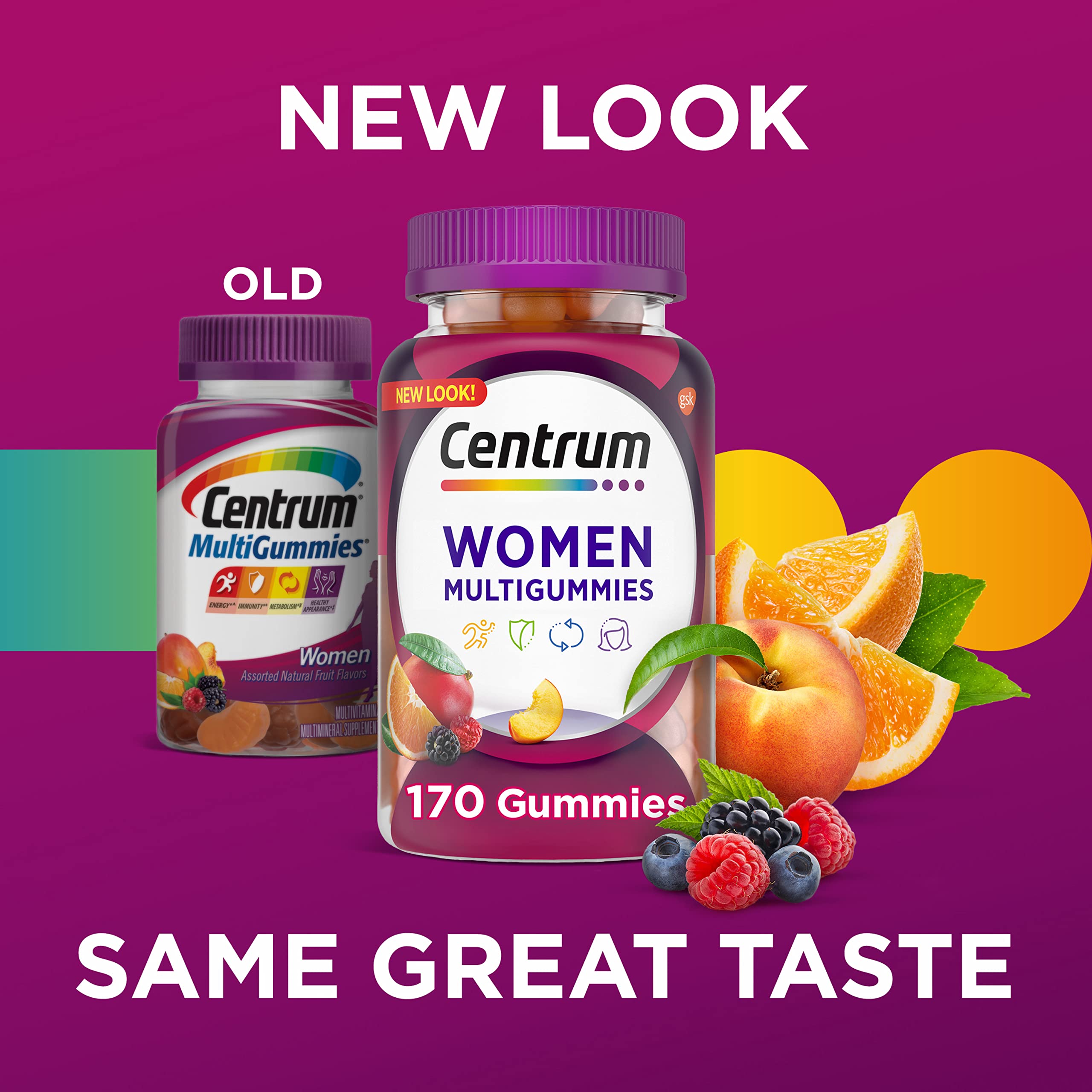 Centrum MultiGummies Gummy Multivitamin for Women, Multivitamin/Multimineral Supplement with Vitamin D3, B and Antioxidants CentrumAu supplements