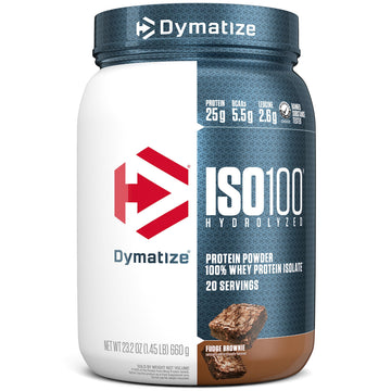 Dymatize ISO100 Hydrolyzed Protein Powder, 100% Whey Isolate Protein, 25g of Protein DymatizeUS supplements