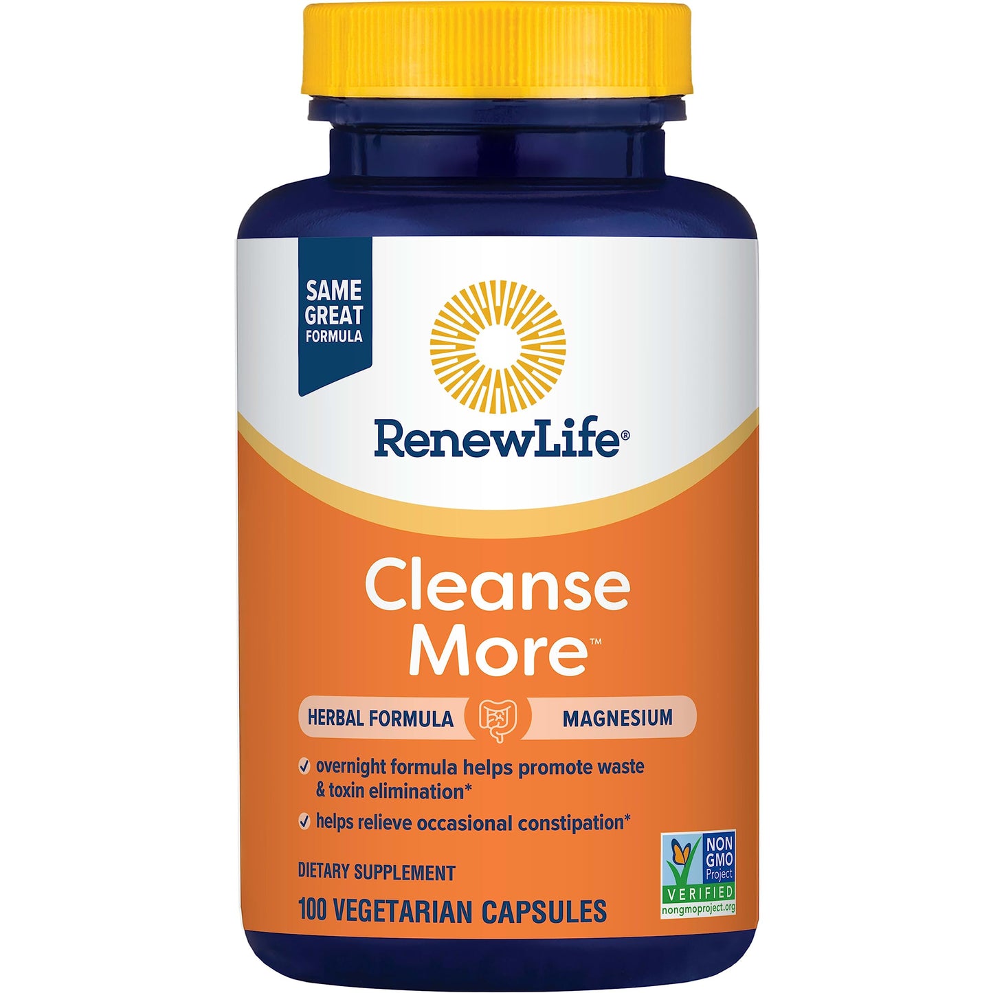 Renew Life Detox Cleanse More, Reduces Bloating and Restores Regularity, Overnight Constipation Relief Renew LifeUS supplements