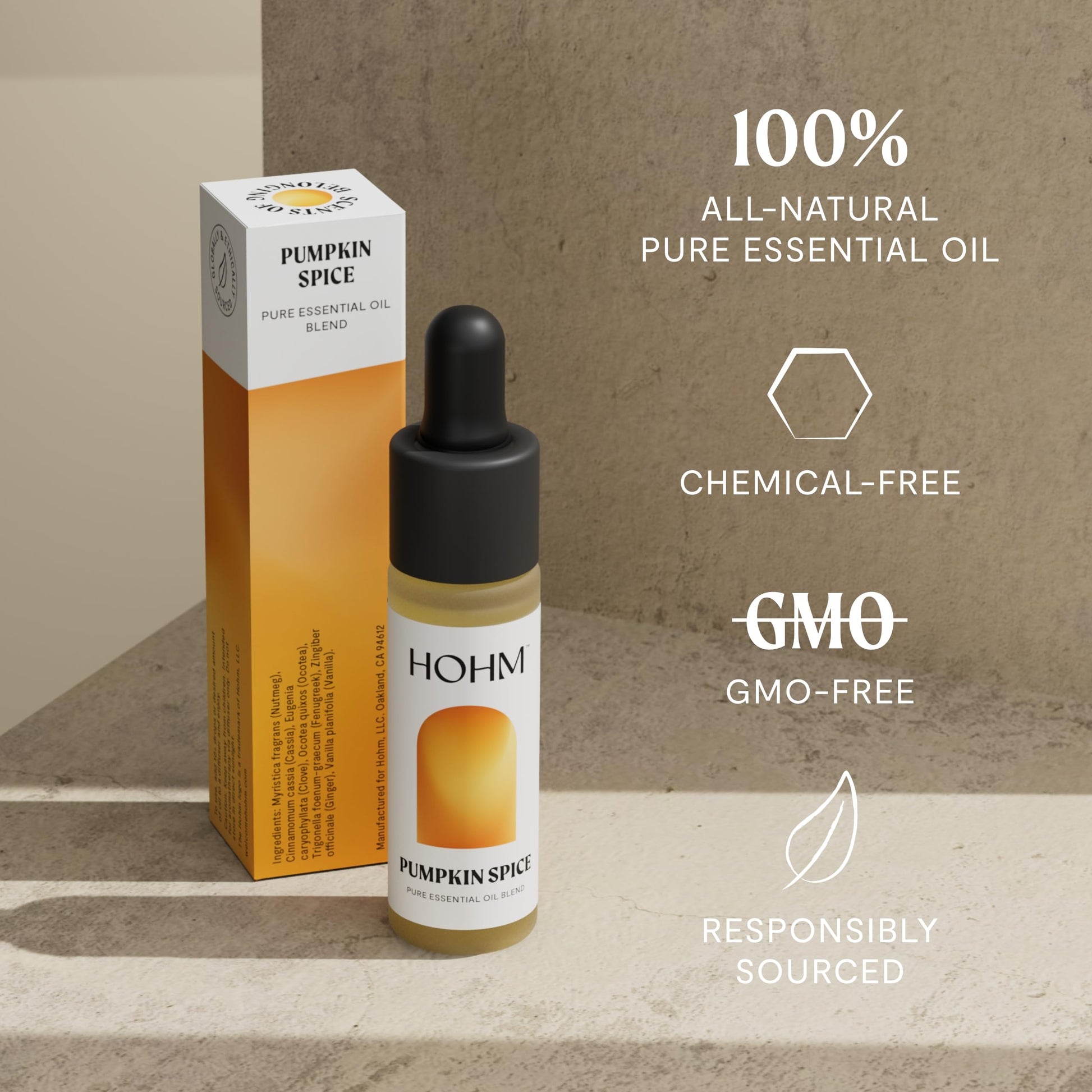 Hohm Pumpkin Spice Essential Oil Blend - Natural, Pure Essential Oil for Your Home Diffuser HohmAu supplements