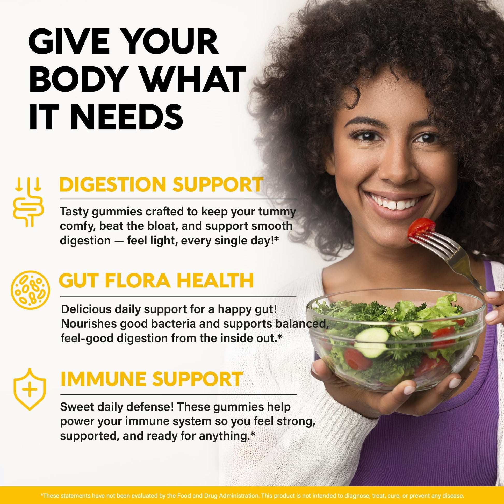 Probiotic Gummies 10B CFU with Prebiotic Fiber - Digestion & Immune Support - Debloat, Stomach & Gut Comfort - Probiotics for Women & Men - Natural Berry Flavor - Vegan & Sugar-free - 60 Gummies NUTRAHARMONYAu supplements