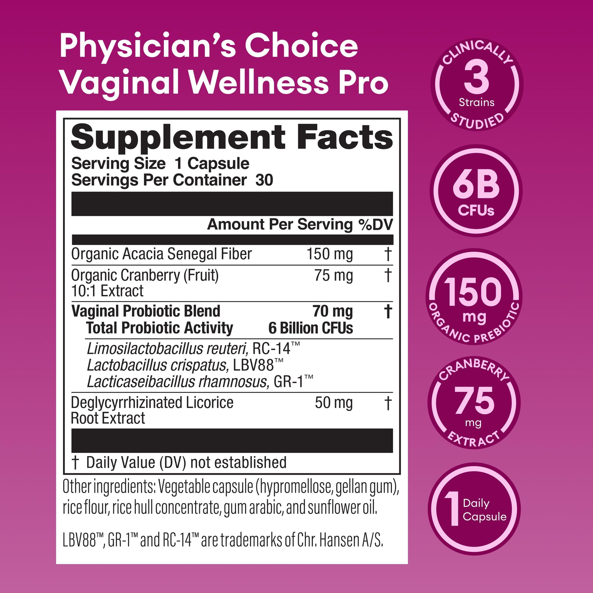 Physician's CHOICE Feminine Power Duo Bundle - Vaginal Probiotic 30ct + Womens Probiotic 60ct Physician's CHOICEAu supplements
