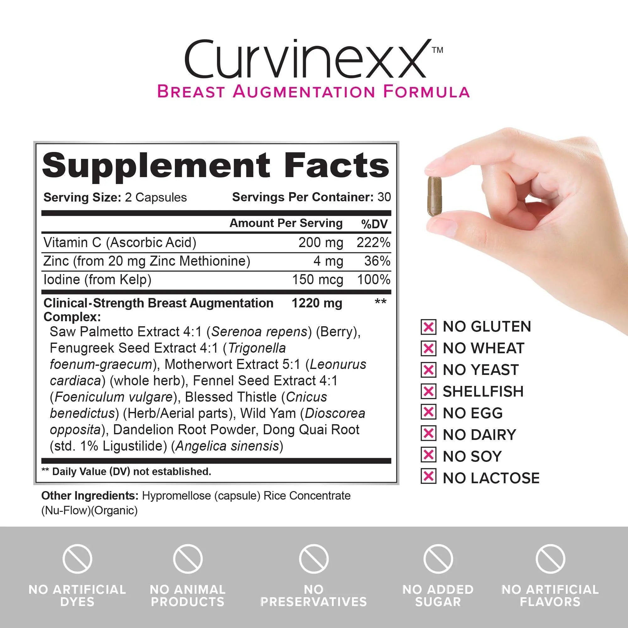 CURVINEXX (3 Bottles) - Natural Breast Toning and Firming Supplement. Lift, Firm and Enhance your Bust Naturally... Curvinexxnz supplements