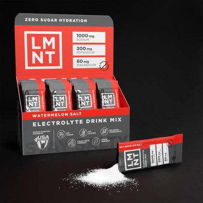 LMNT Zero Sugar Electrolytes - Watermelon Salt | Drink Mix | 30-Count Drink LMNTUS supplements