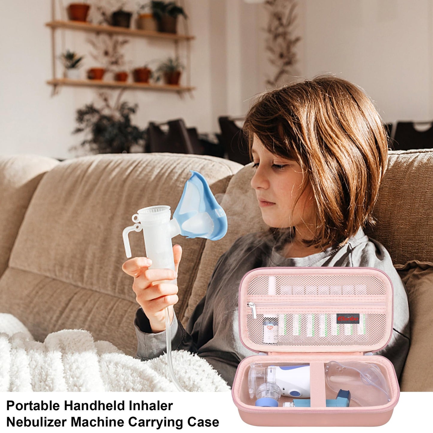 Elonbo Carrying Case Compatible with Portable Handheld Inhaler Nebulizer Machine ElonboUS supplements