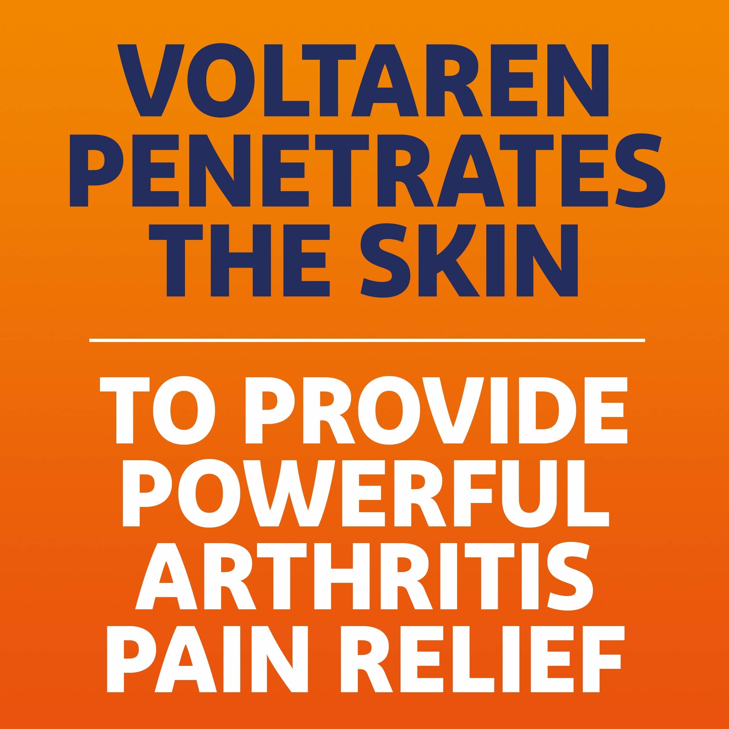 Voltaren Arthritis Pain Relief Gel, Diclofenac Sodium, 1% (NSAID), Clinically Proven Powerful Pain Reliever, No Prescription Needed, 1.7oz VoltarenAu supplements