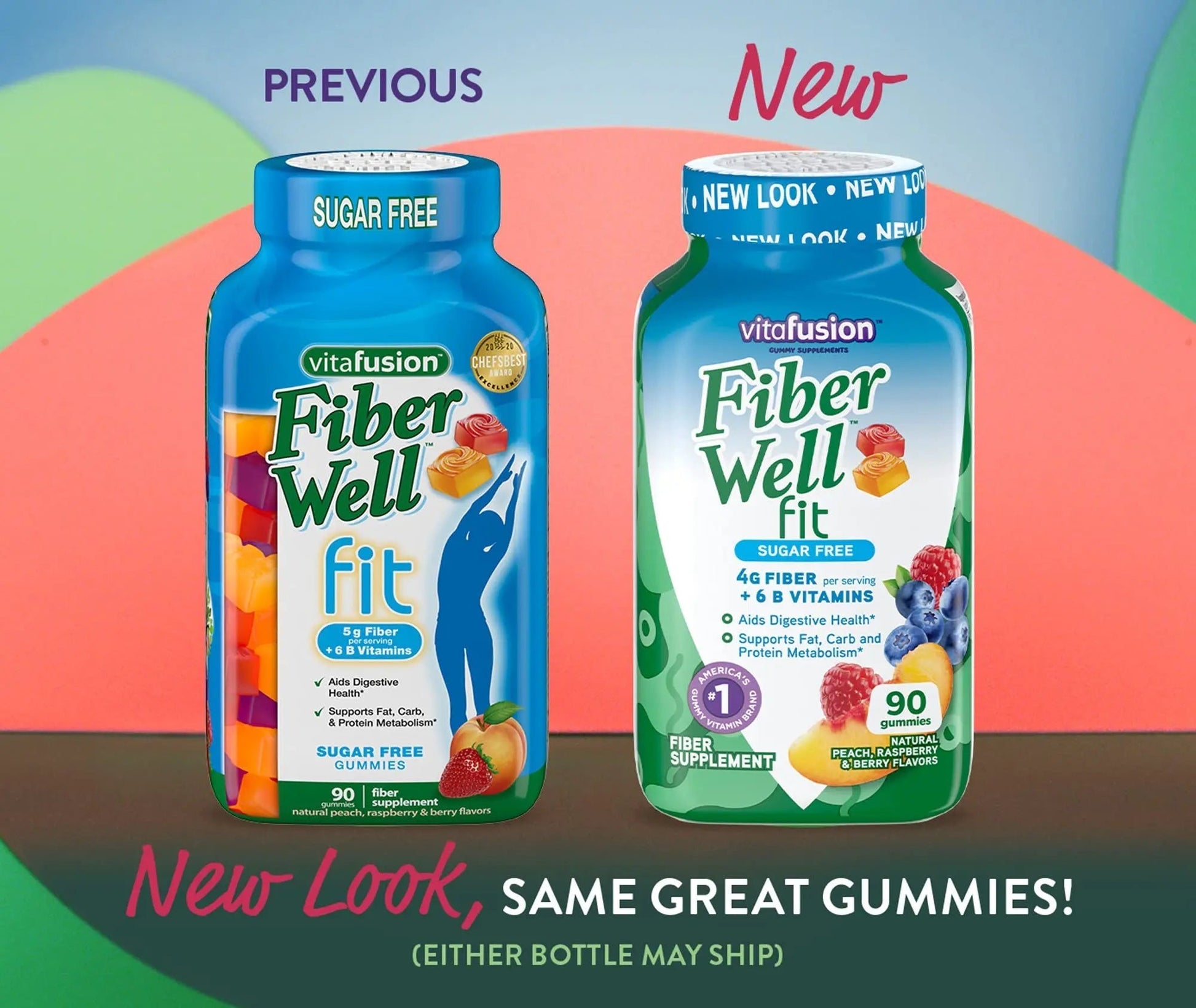 Vitafusion Fiber Well Fit Gummies, 90 Count and L’il Critters Gummy Vites Daily Gummy Multivitamin for Kids, 190 Gummies VitafusionAu supplements