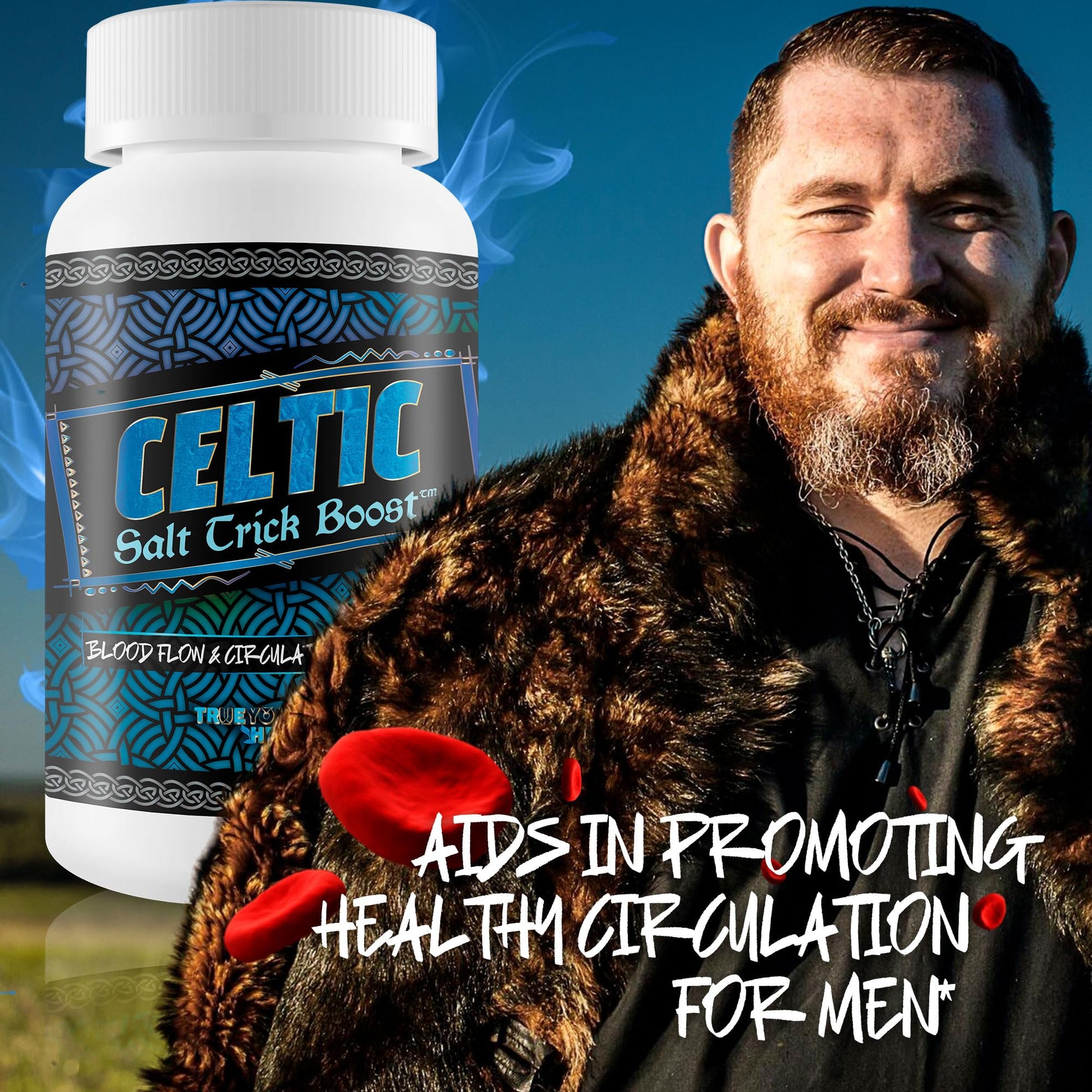 Celtic Salt Trick Boost for Blood Flow - Improved Formula - Our Best Blood Circulation Supplements for Men - Increase Blood Flow Care Blood Circulation Pills - Advanced Blood Flow Support True You HealthAu supplements
