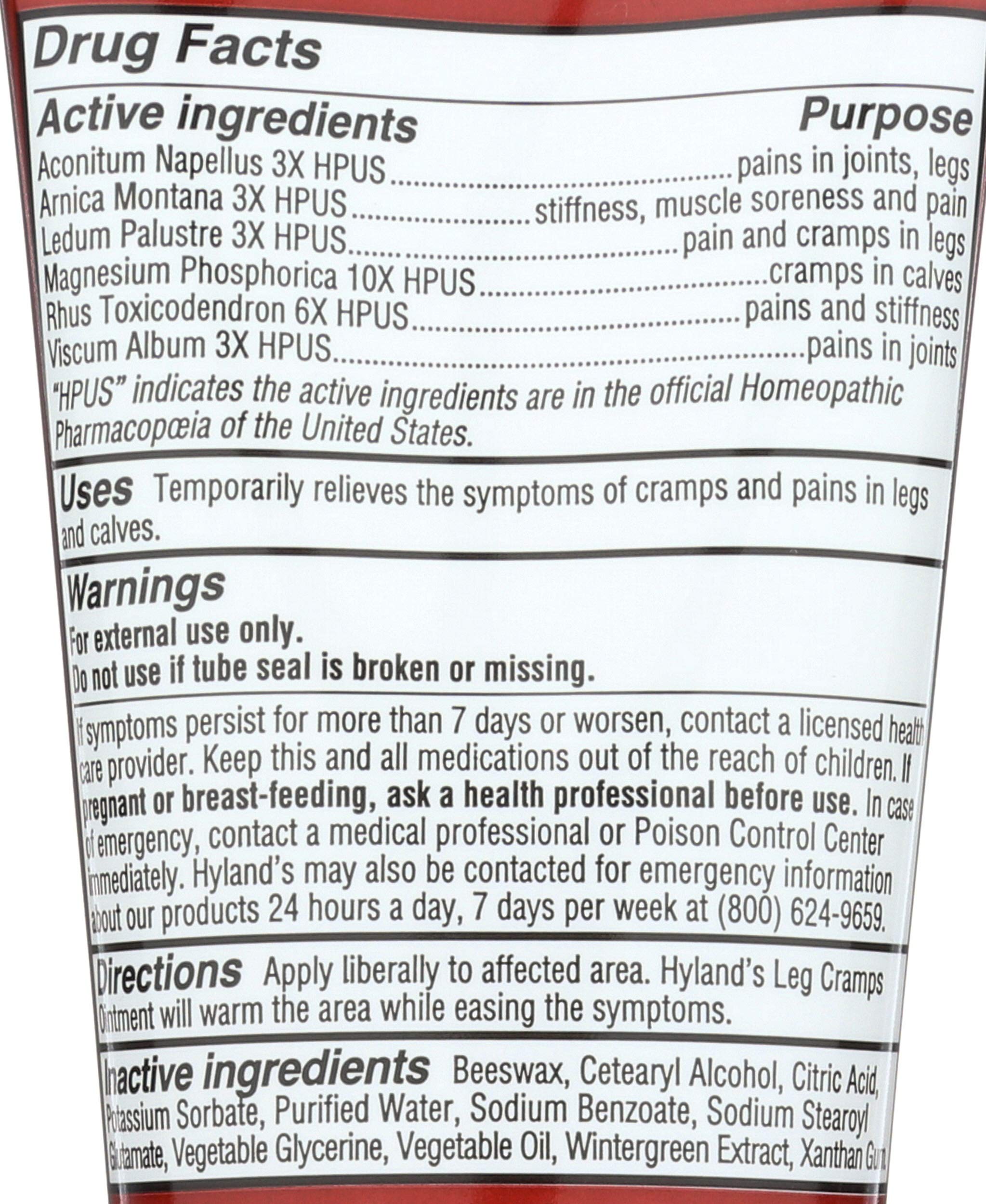 Hylands Homeopathic Leg Cramps - Ointment - 2.5 oz Hyland'sAu supplements